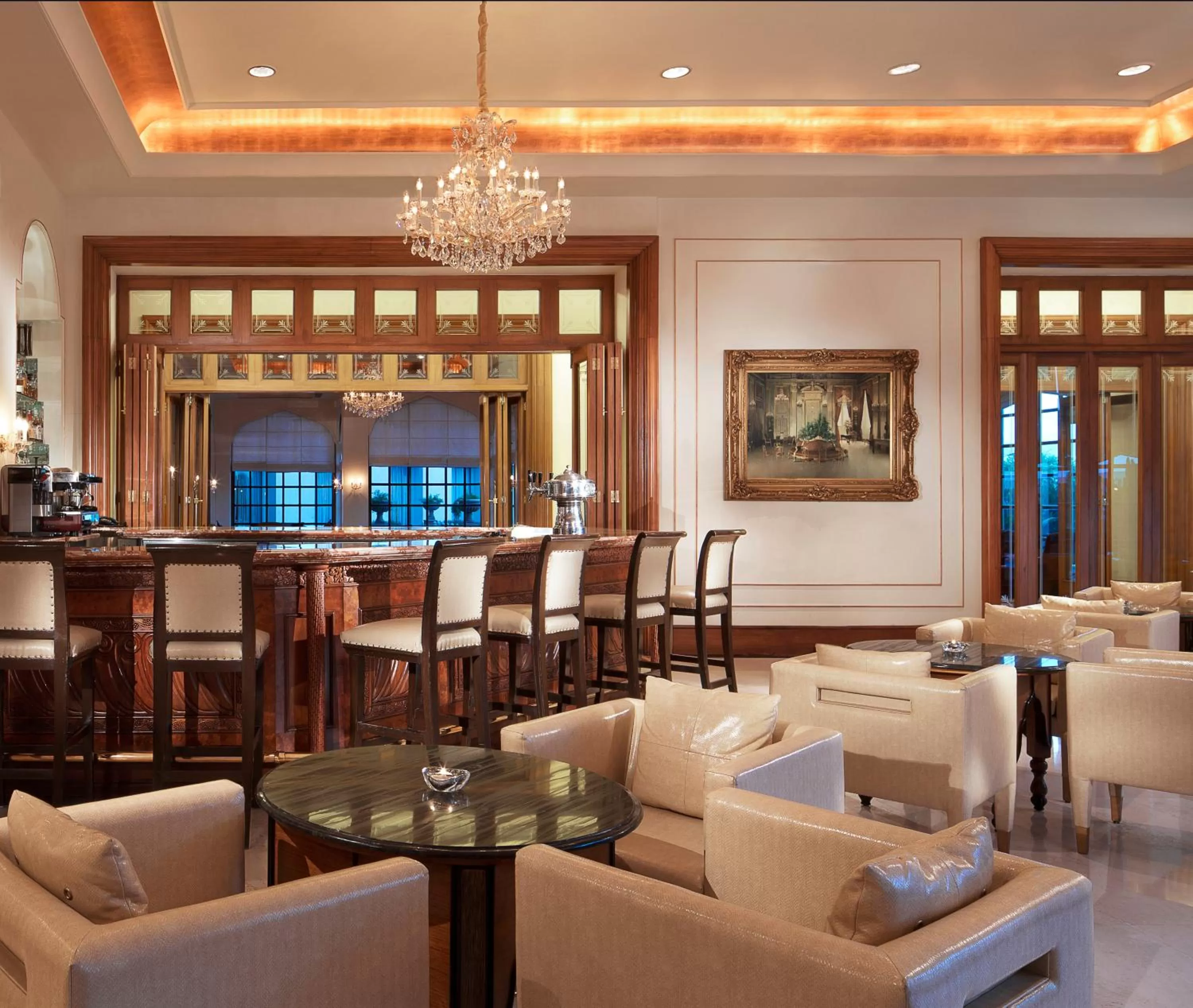 Lounge or bar in Taj Krishna