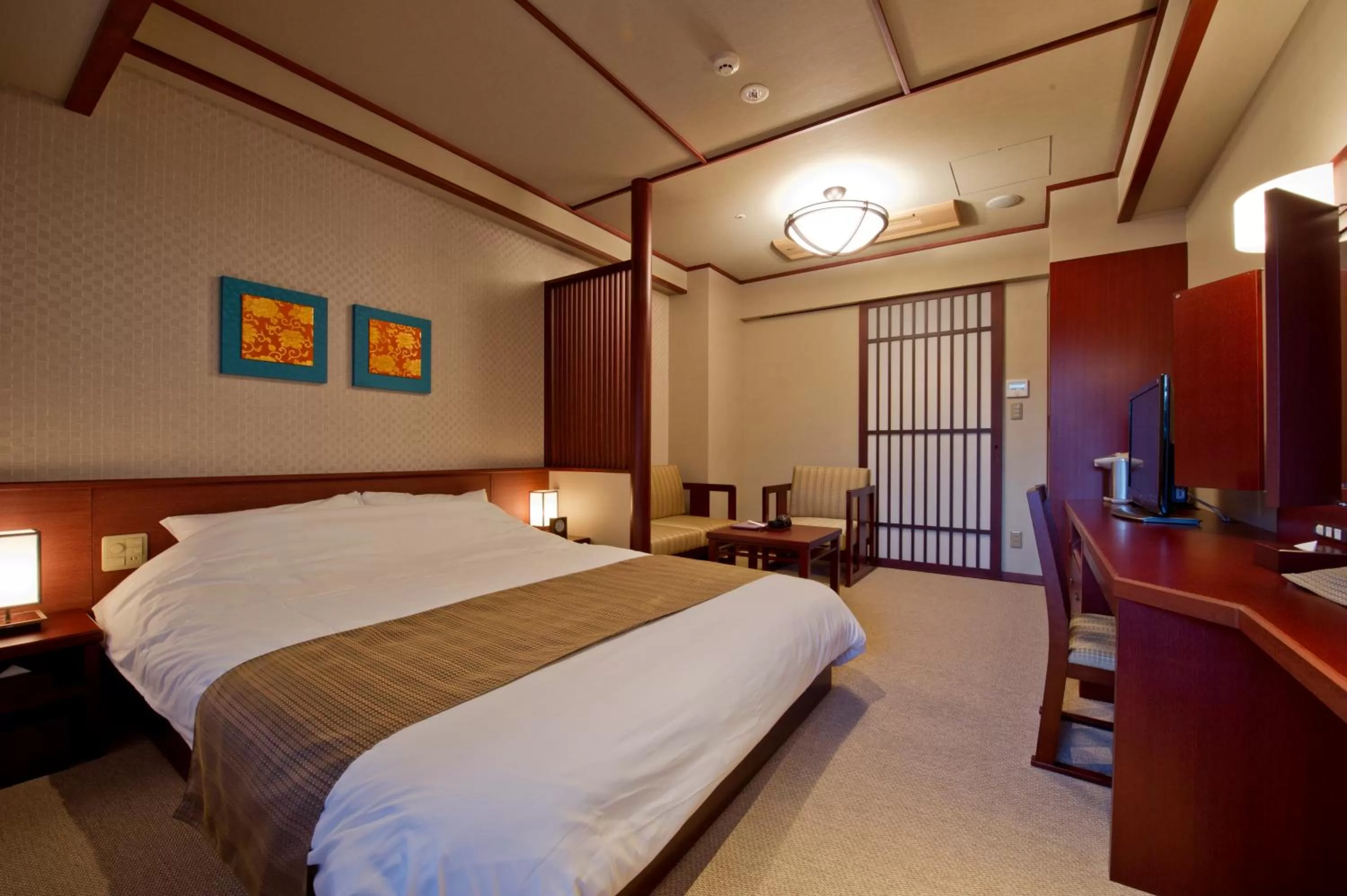 Photo of the whole room, Bed in Kadensho, Arashiyama Onsen, Kyoto - Kyoritsu Resort