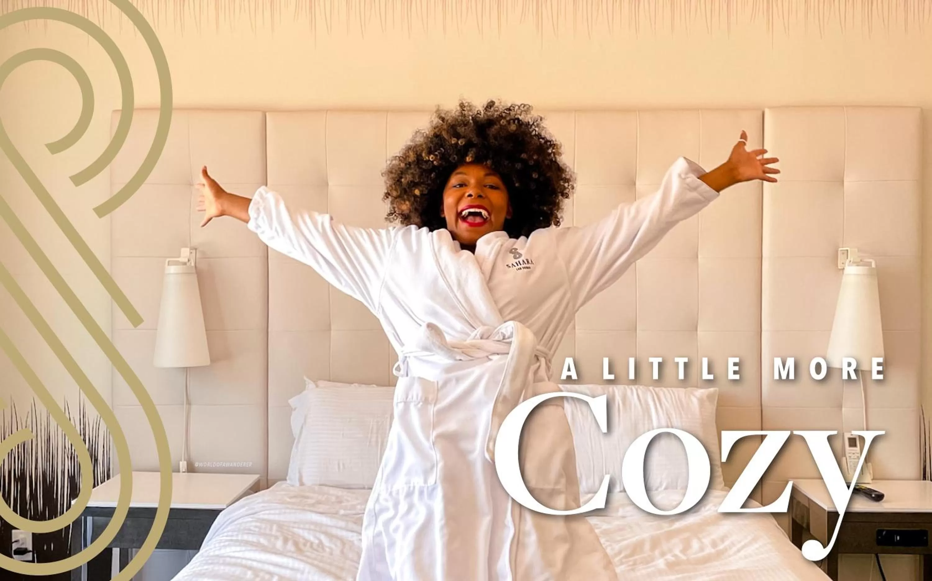 People, Bed in SAHARA Las Vegas