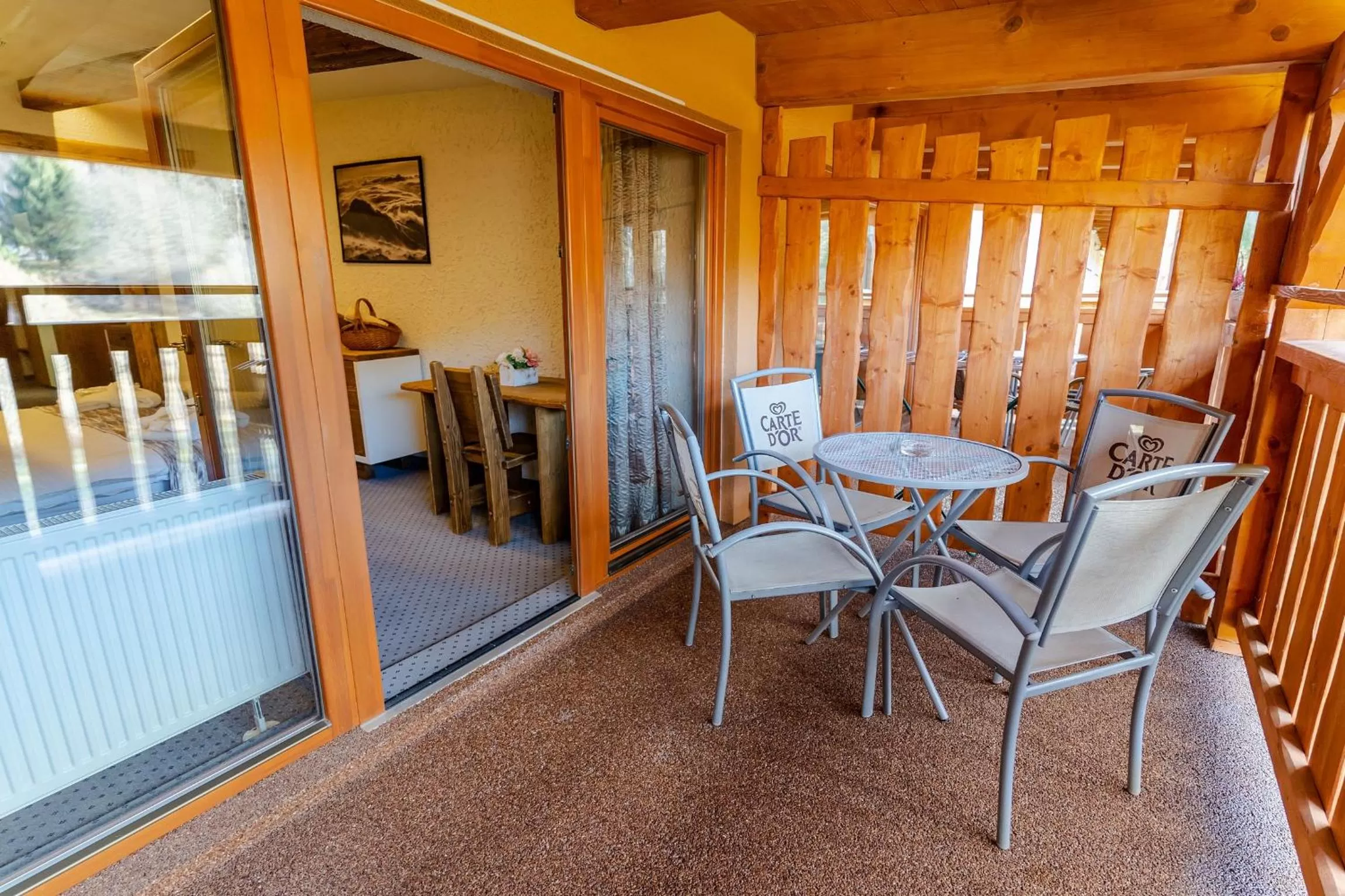 Balcony/Terrace in Hotel Strachanovka - Jánska Koliba