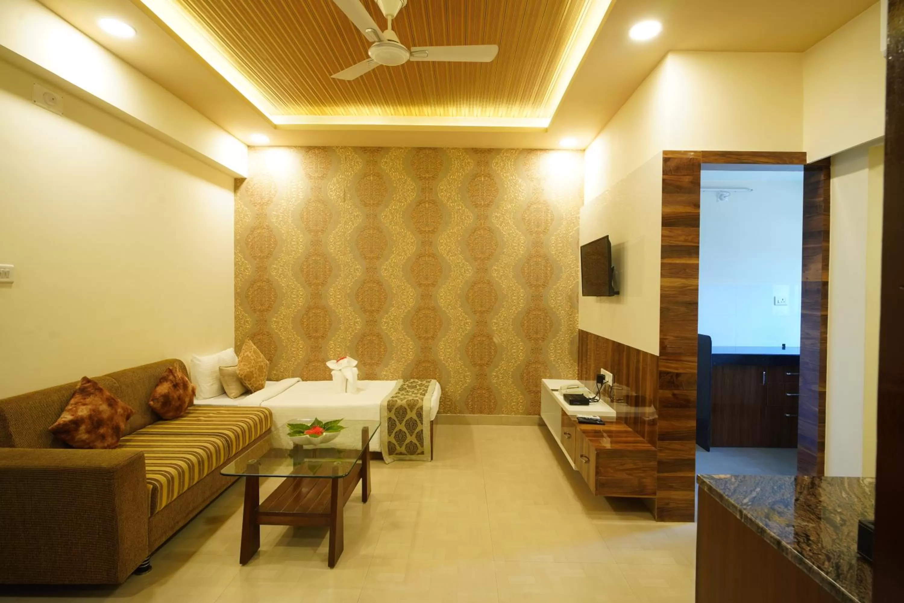 Living room, Bed in Spectrum Resort, Spa & Residences