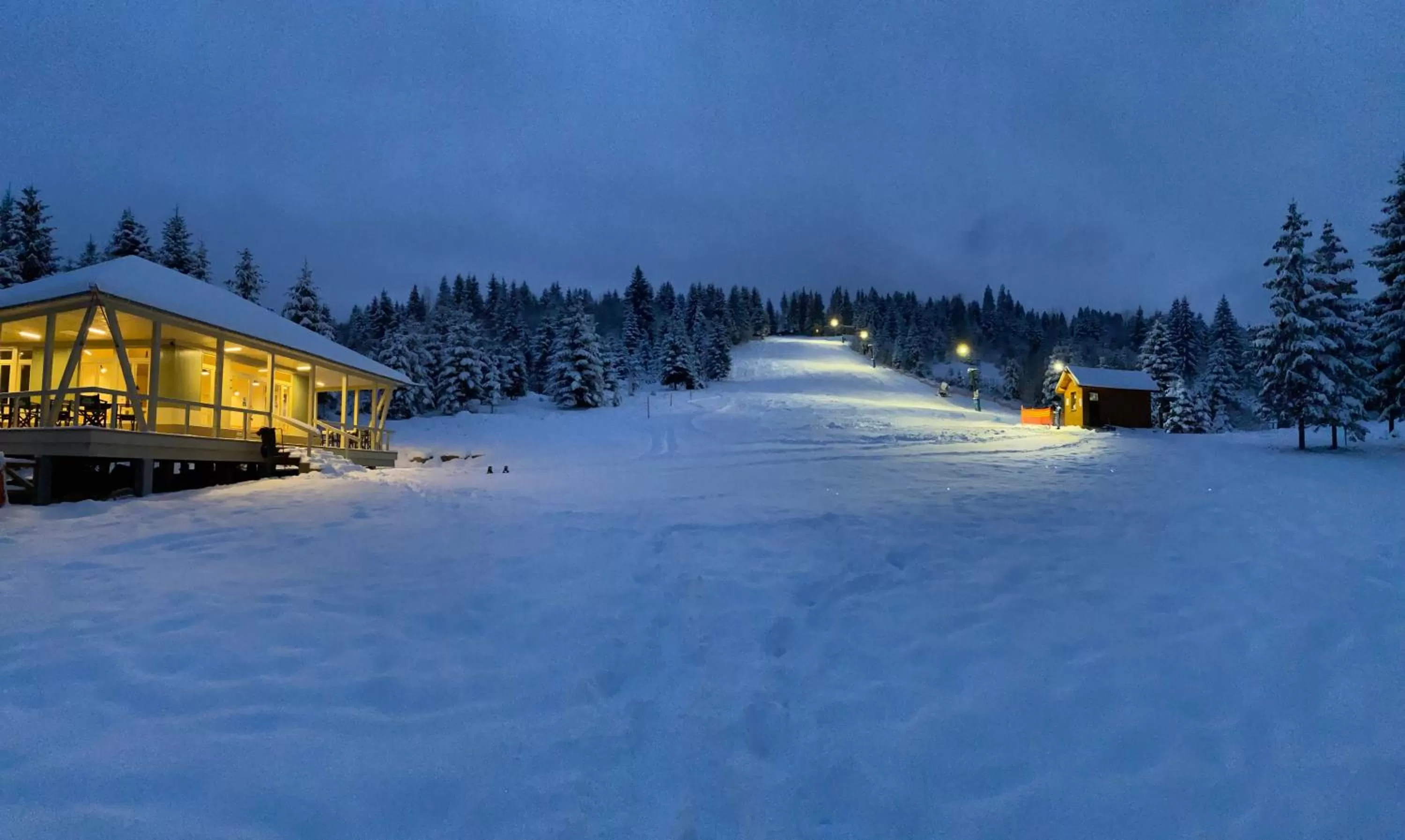 Skiing, Winter in Mountain-Rest Pension