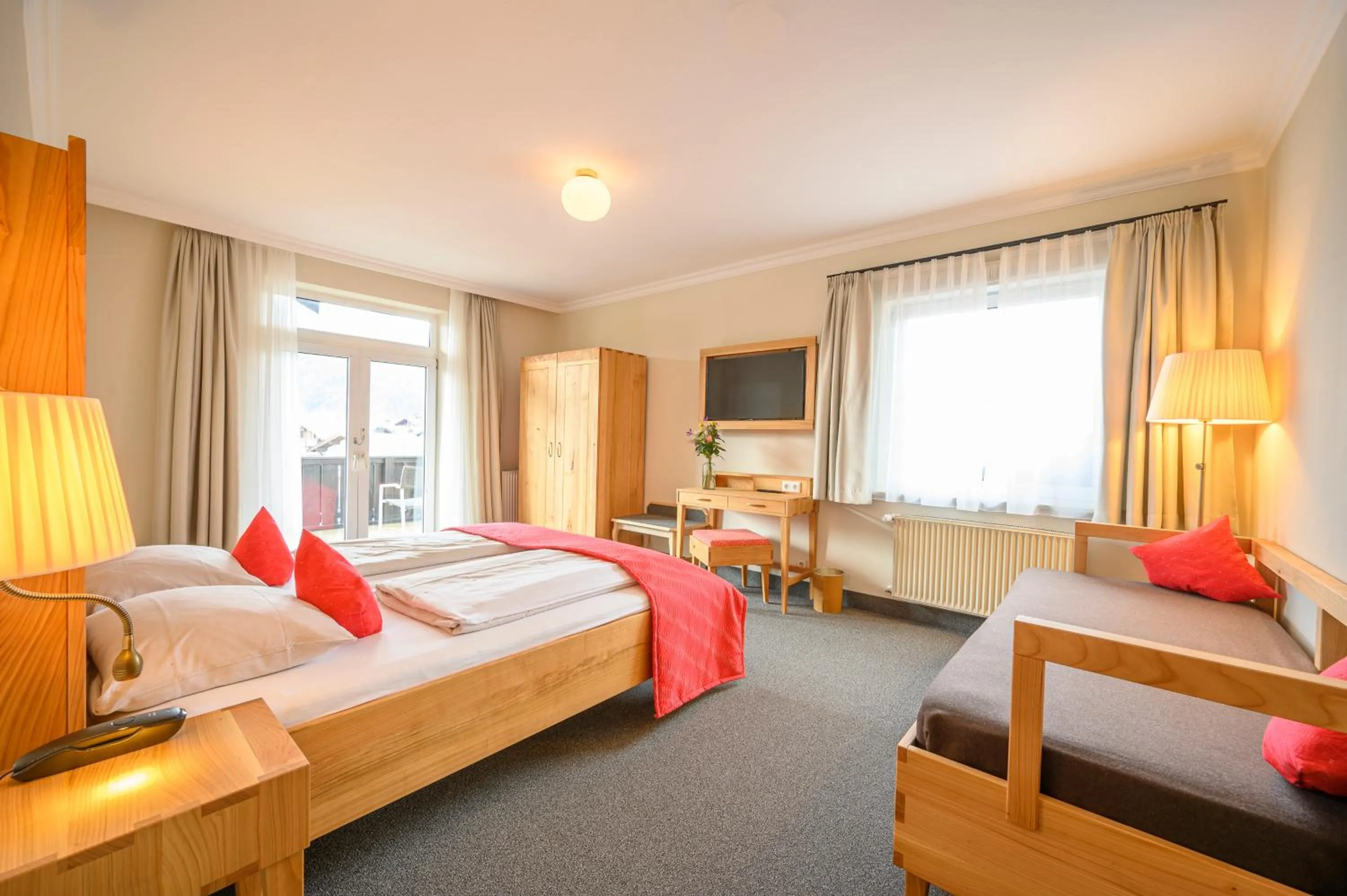 Photo of the whole room, Bed in Biohotel Garmischer Hof