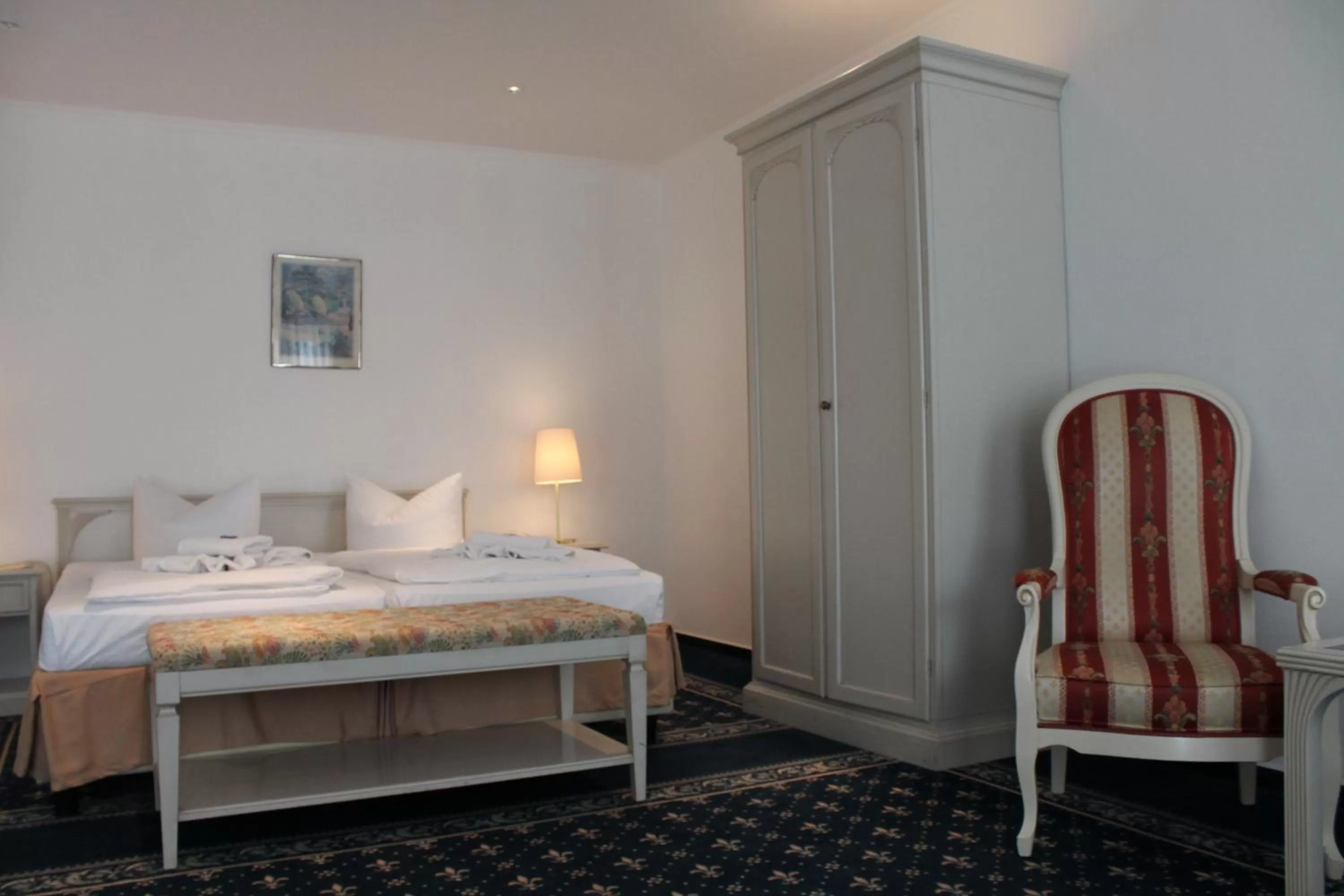 Bed in Hotel Bellevue Warnemünde