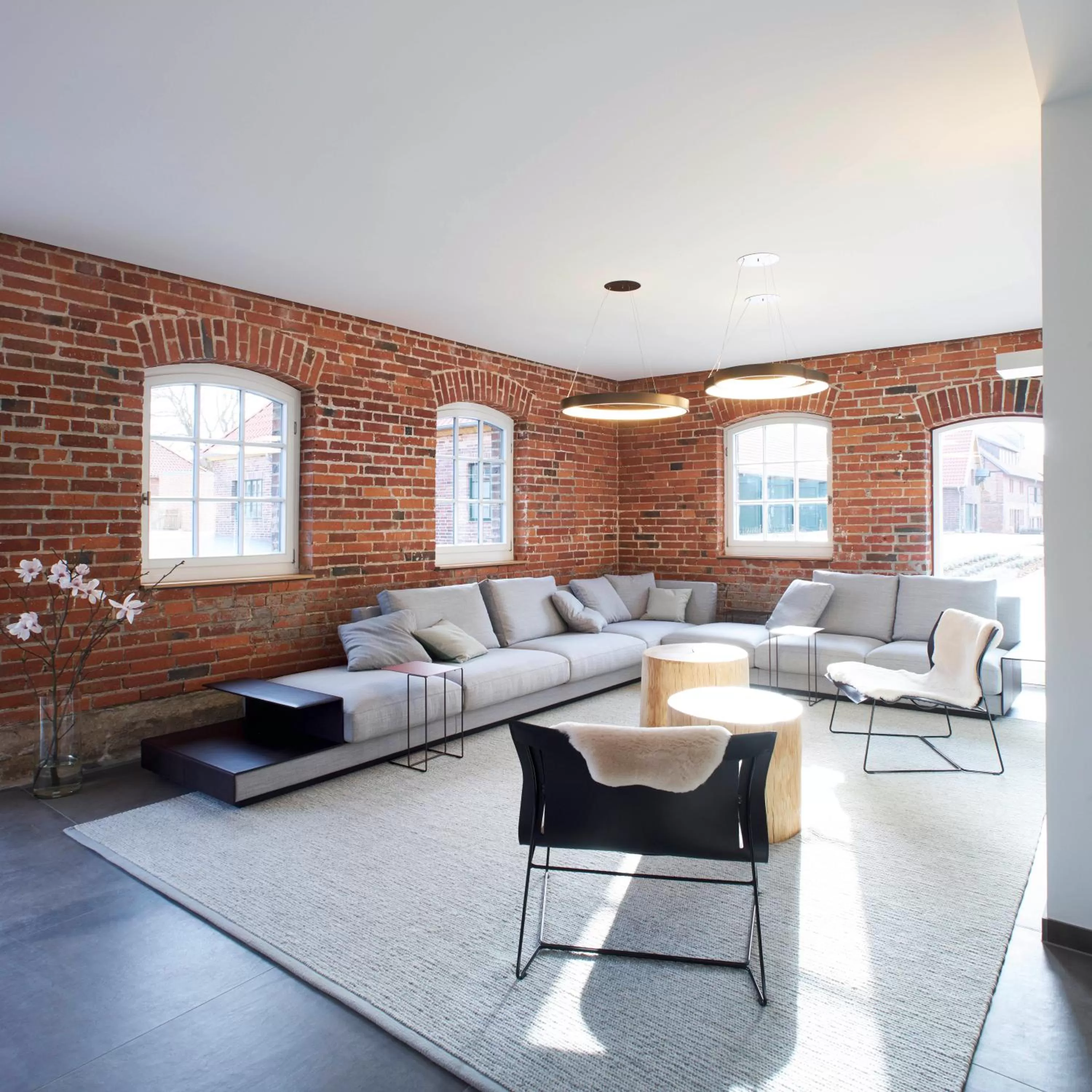 Communal lounge/ TV room in meinwolfsburg hotel auf dem rittergut vormals Yard Boarding Hotel