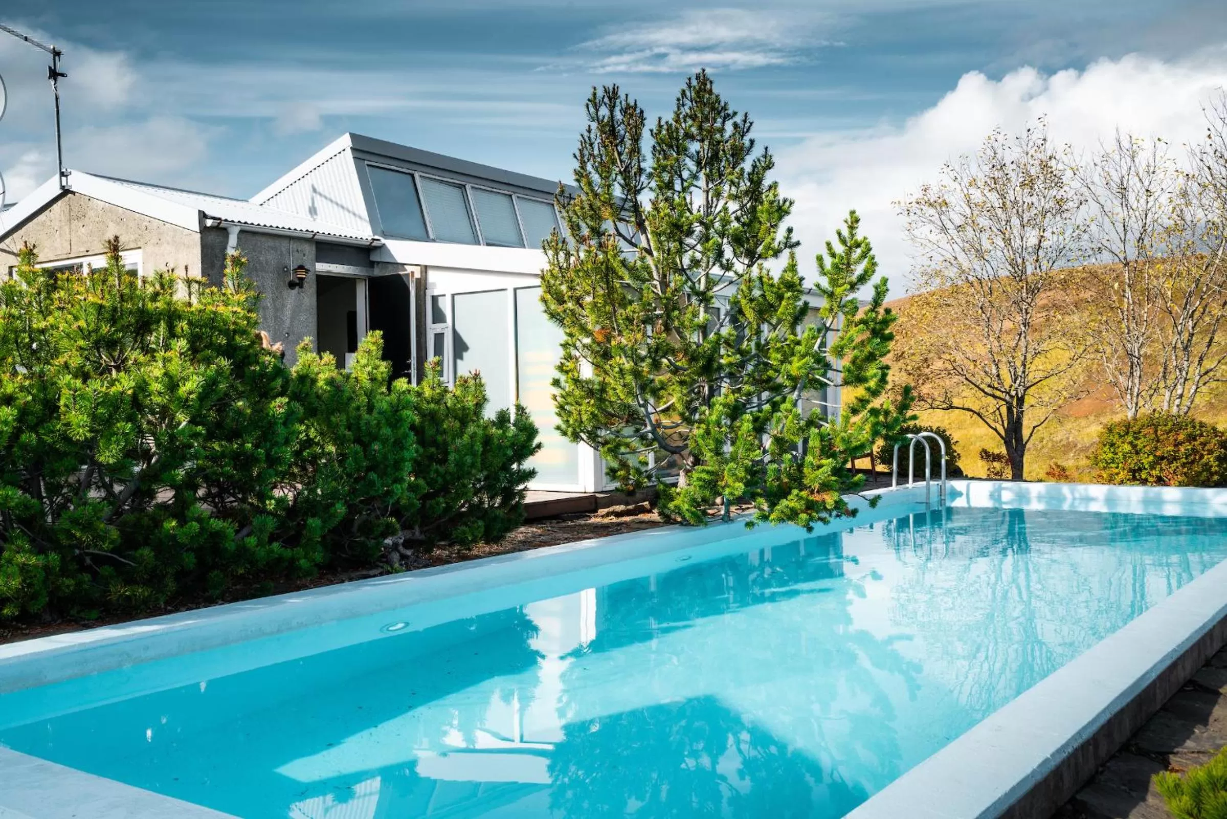 Pool view in Frost and Fire Hotel