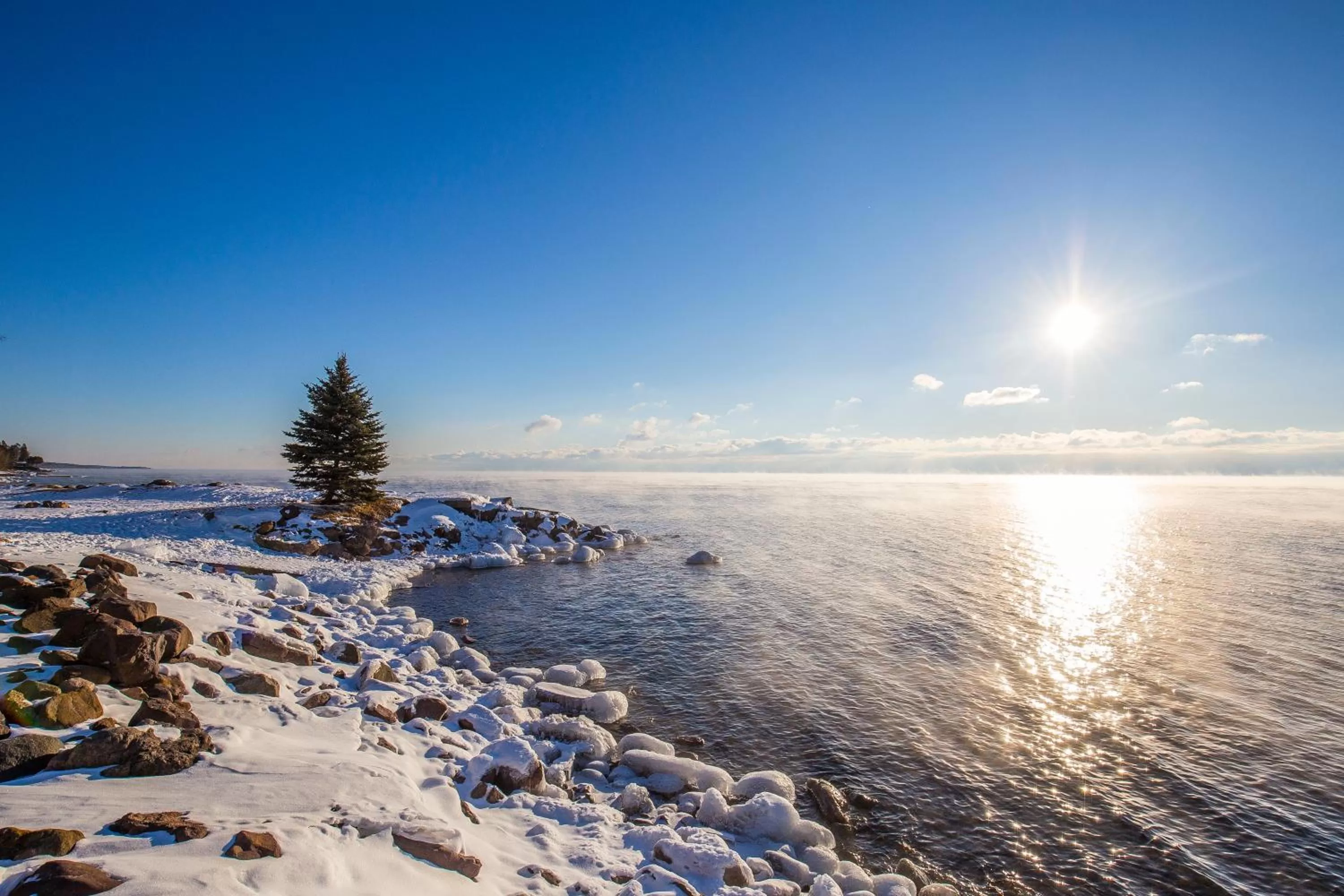 Winter in Larsmont Cottages