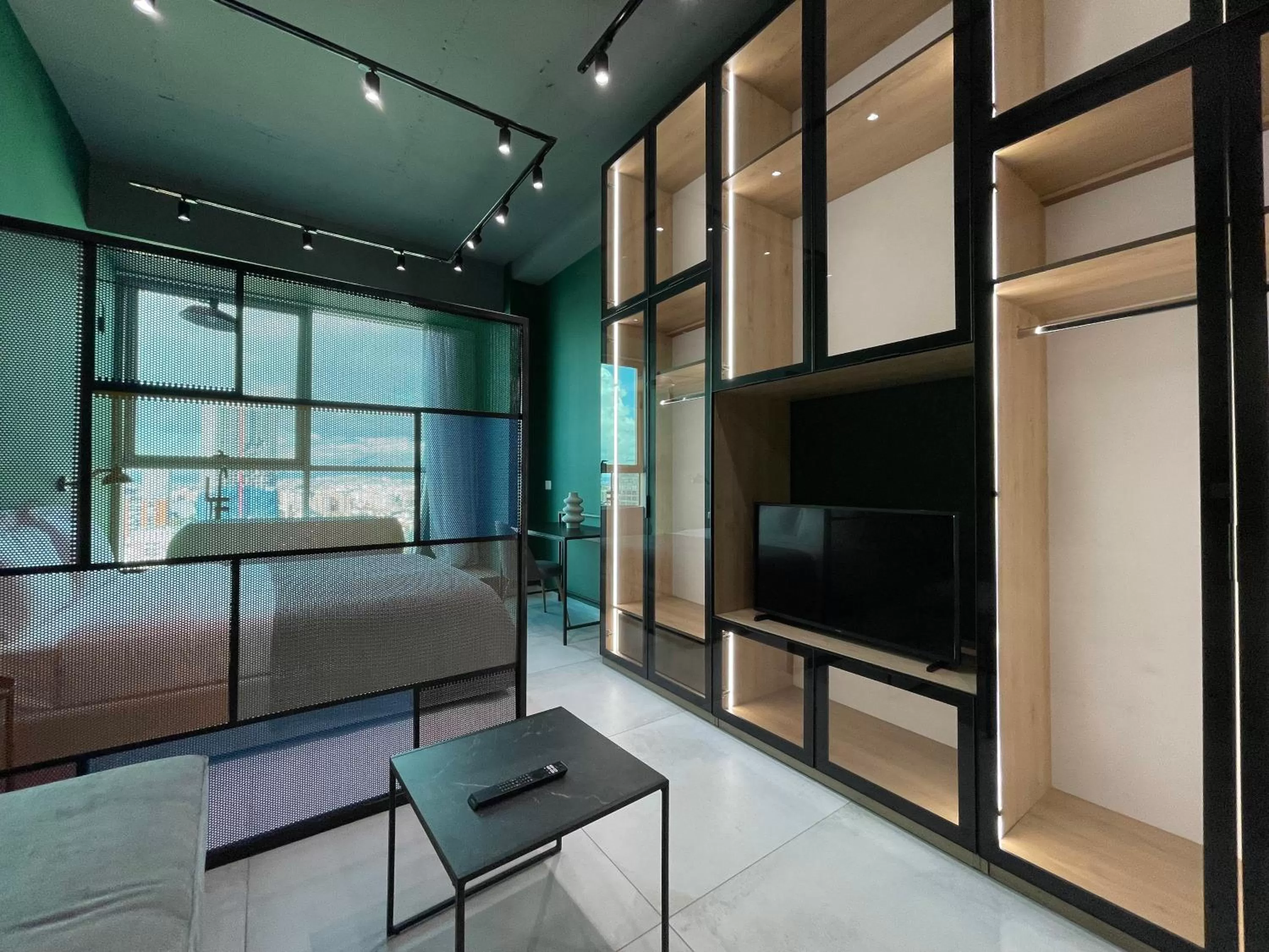 Bed, TV/Entertainment Center in Ambassador Skyline Apartments