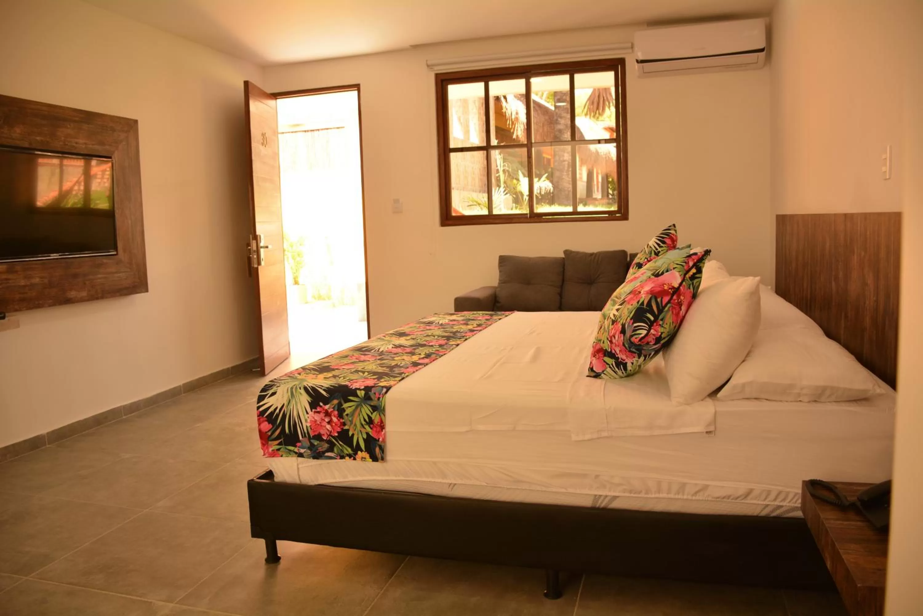 Bed in Hotel Portón del Sol