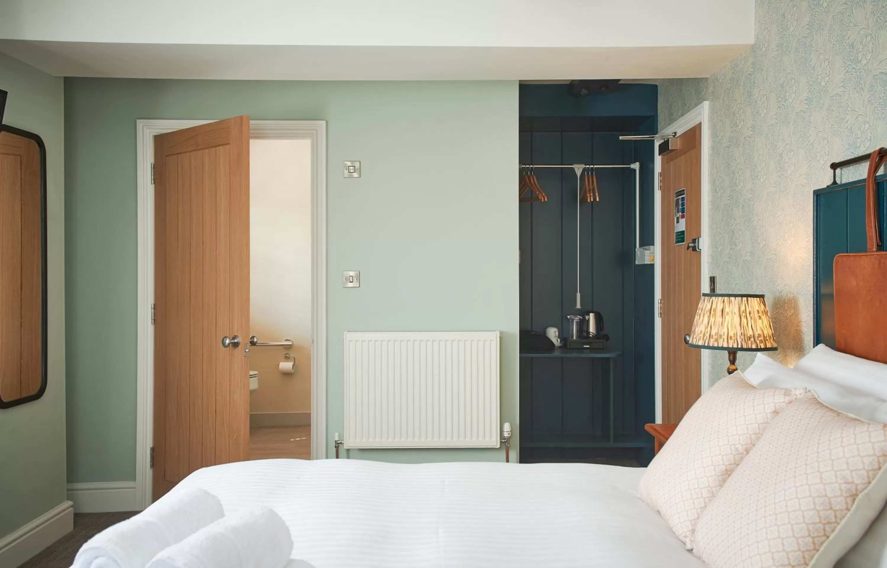 Bed in The Angel Inn Hotel