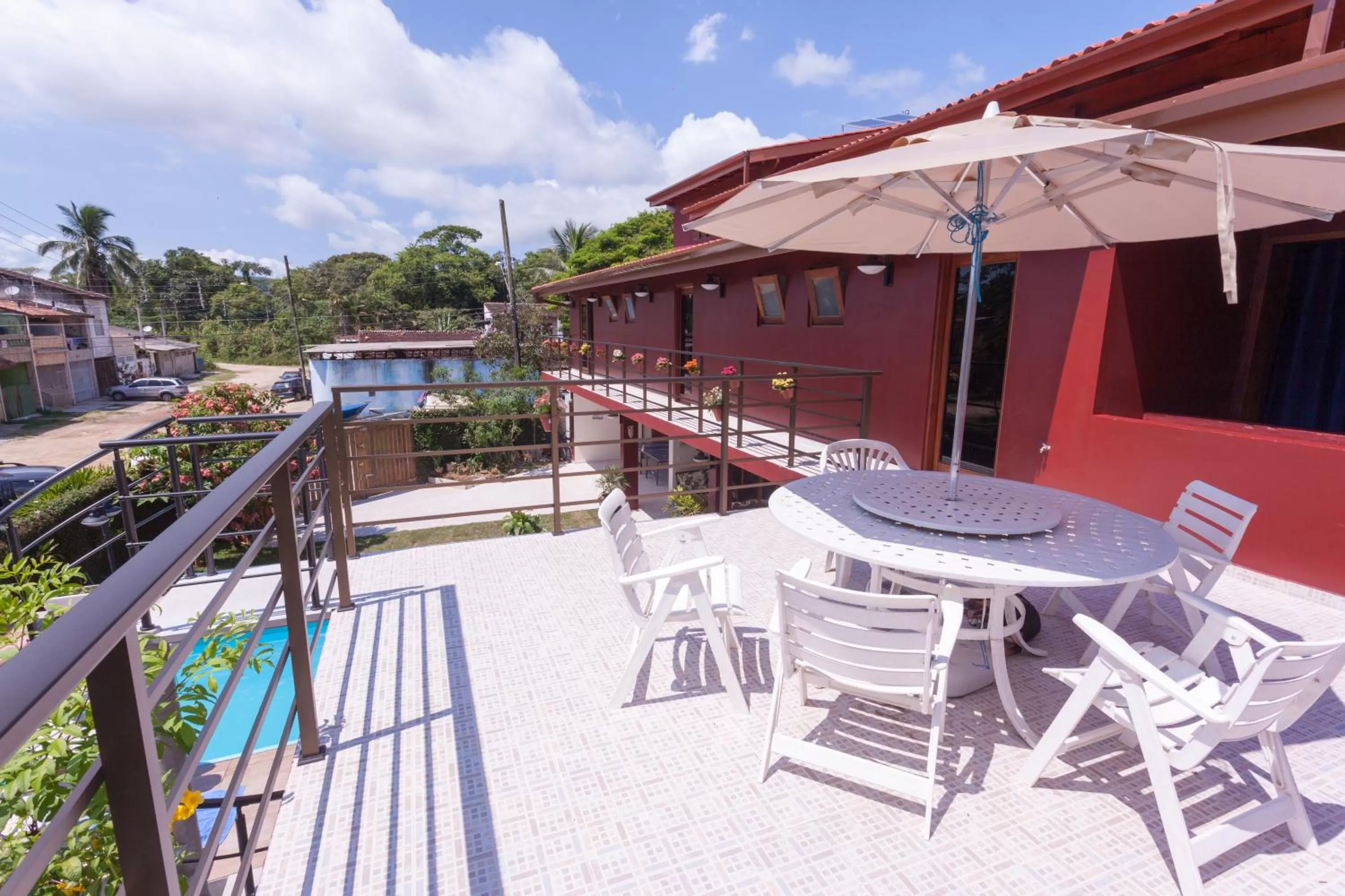 Balcony/Terrace in Ubatuba Ecologic Pousada