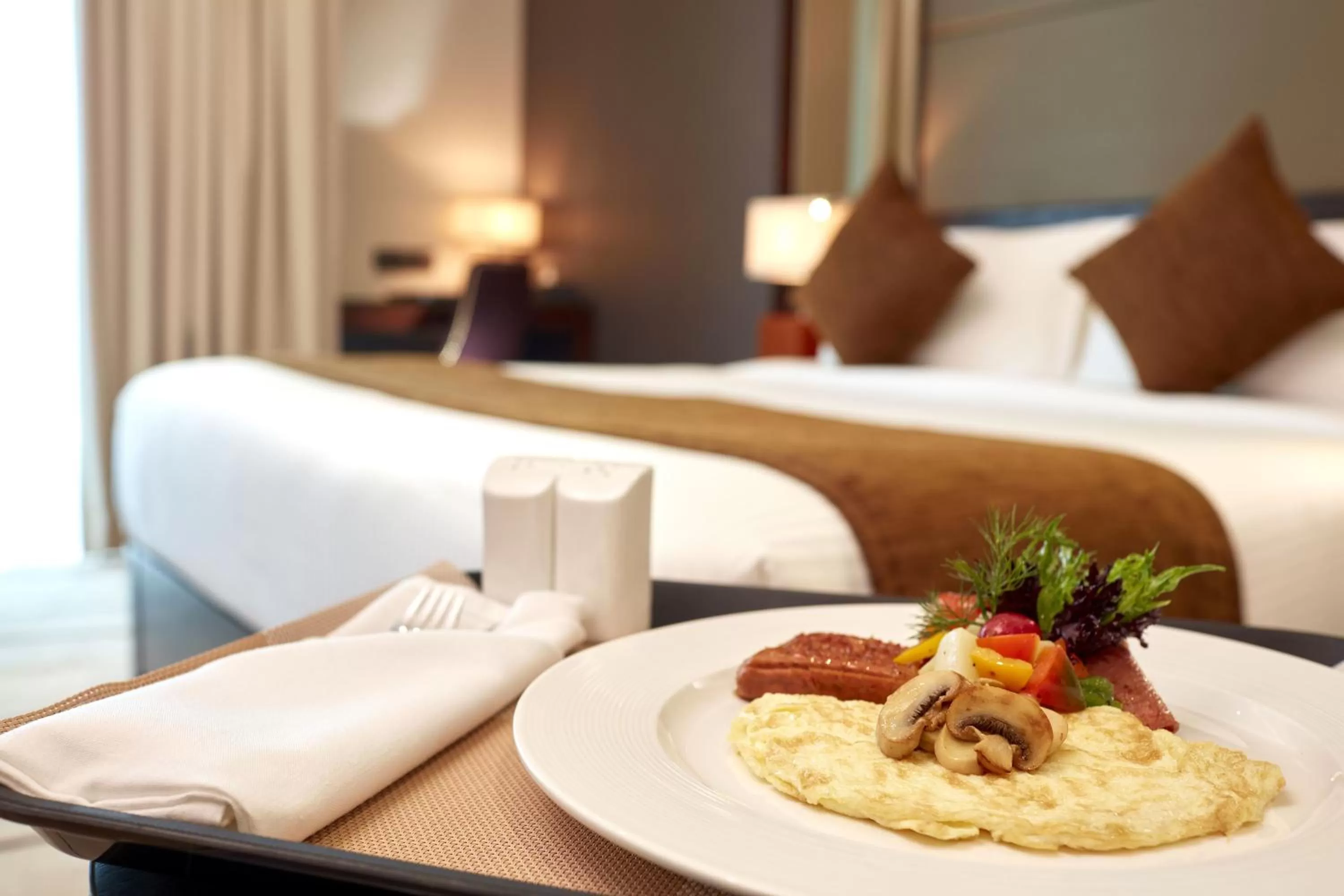 Food close-up, Bed in Mandarina Colombo