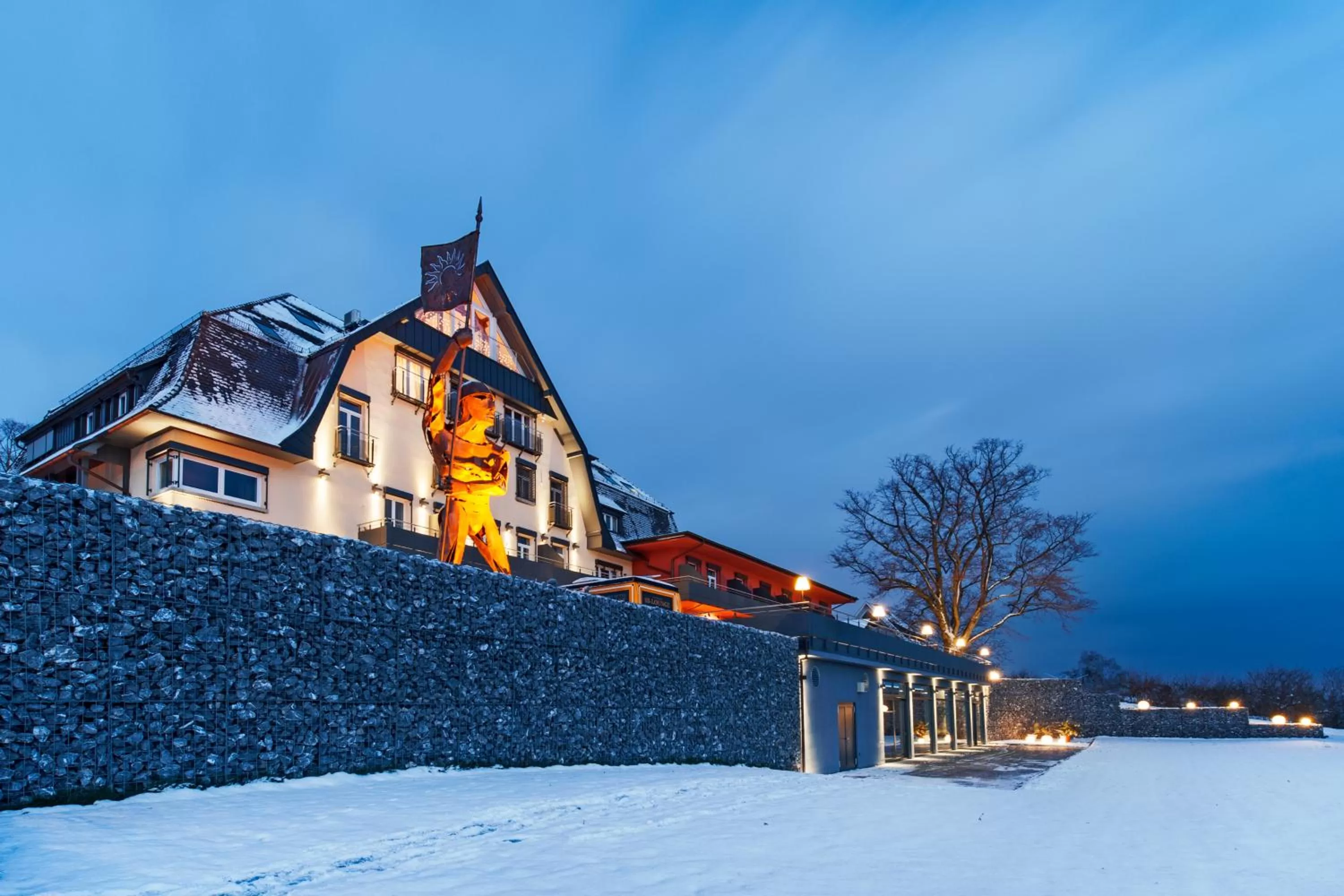 Property building, Winter in Bodensee-Hotel Sonnenhof