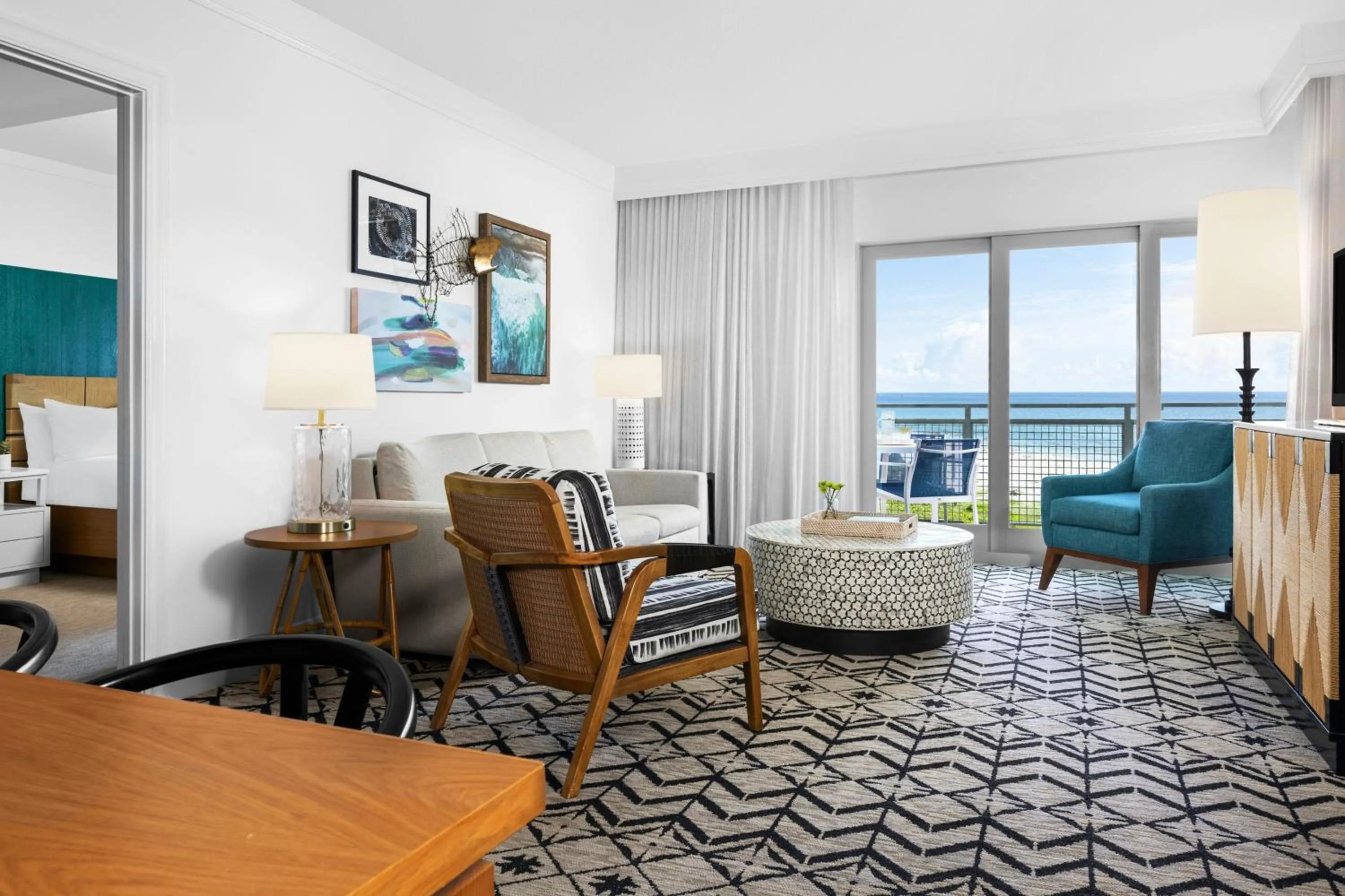 Living room in Marriott's Oceana Palms
