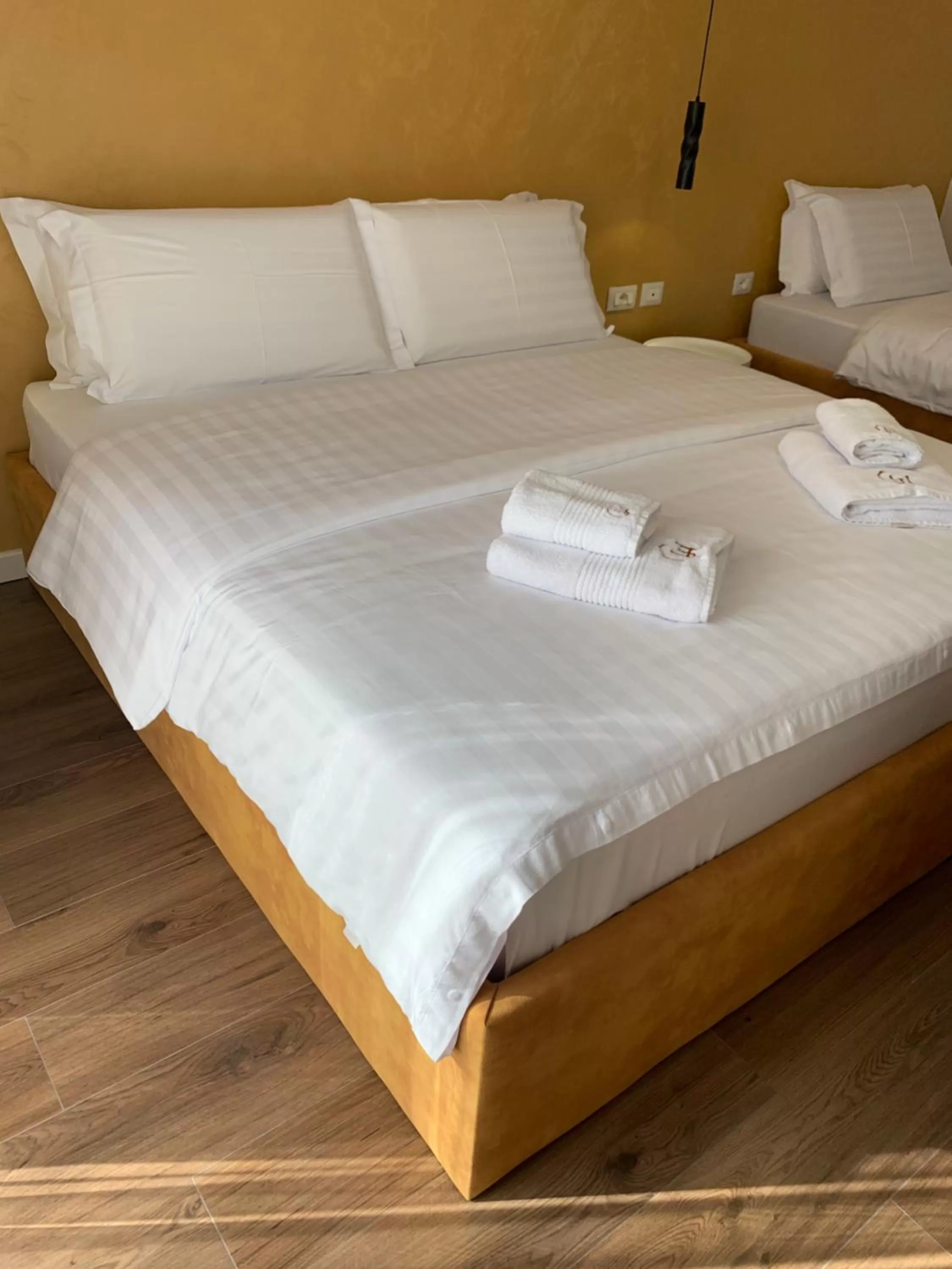 Bed in Grand Hotel Pogradec
