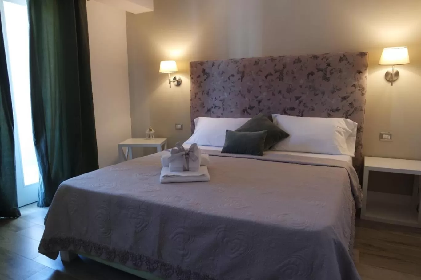 Bed in Hotel Pompei Be Green