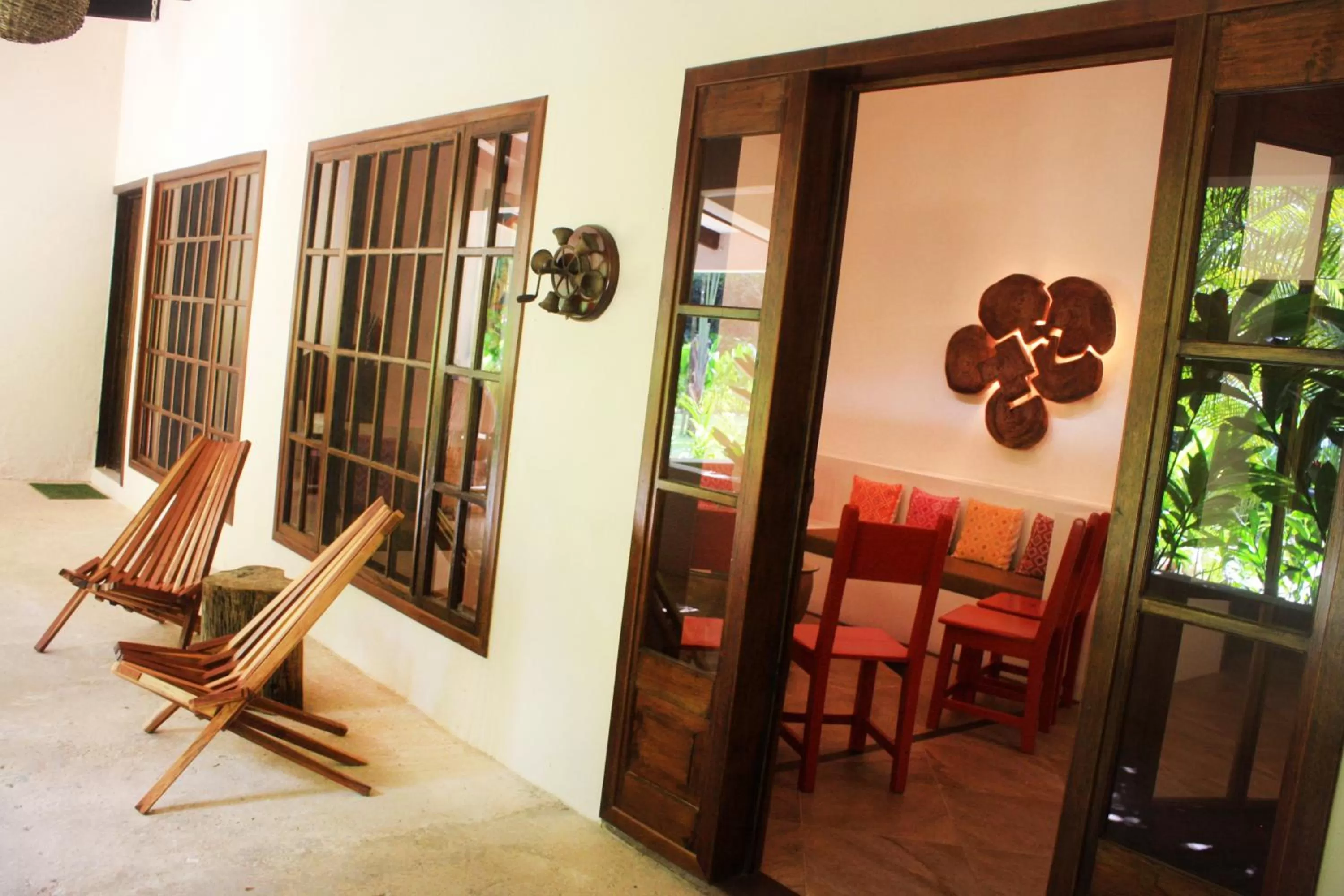 Patio in Hotel Maya Bell