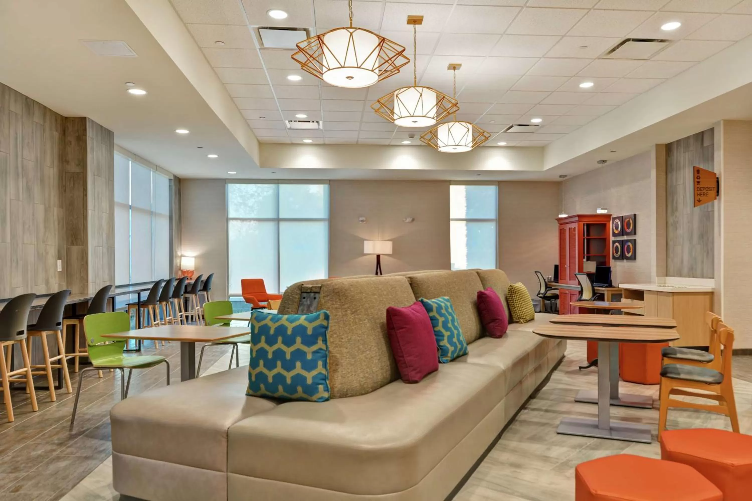 Lobby or reception in Home2 Suites By Hilton Charlotte Piper Glen
