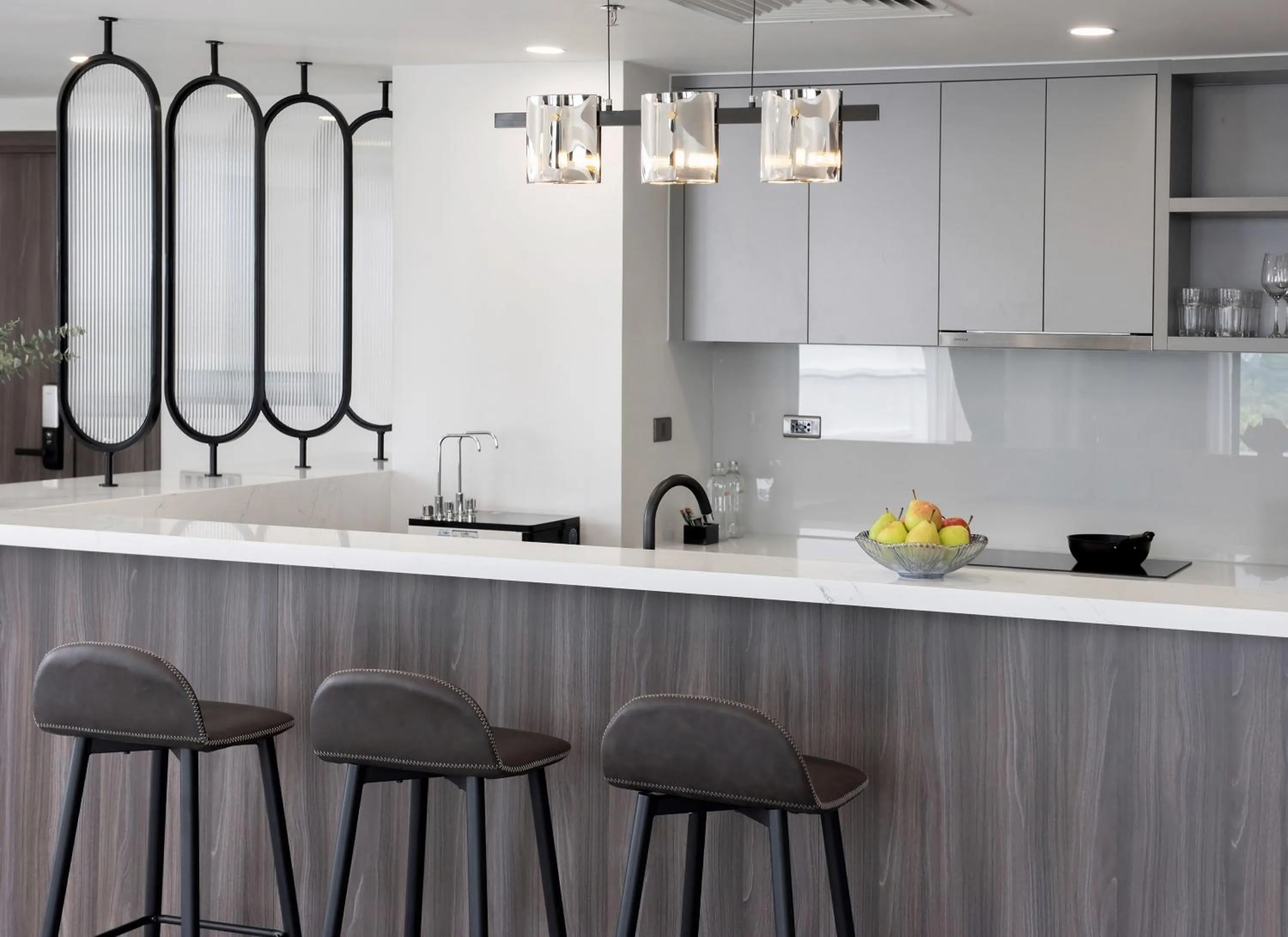 kitchen in Flower Garden Hotel