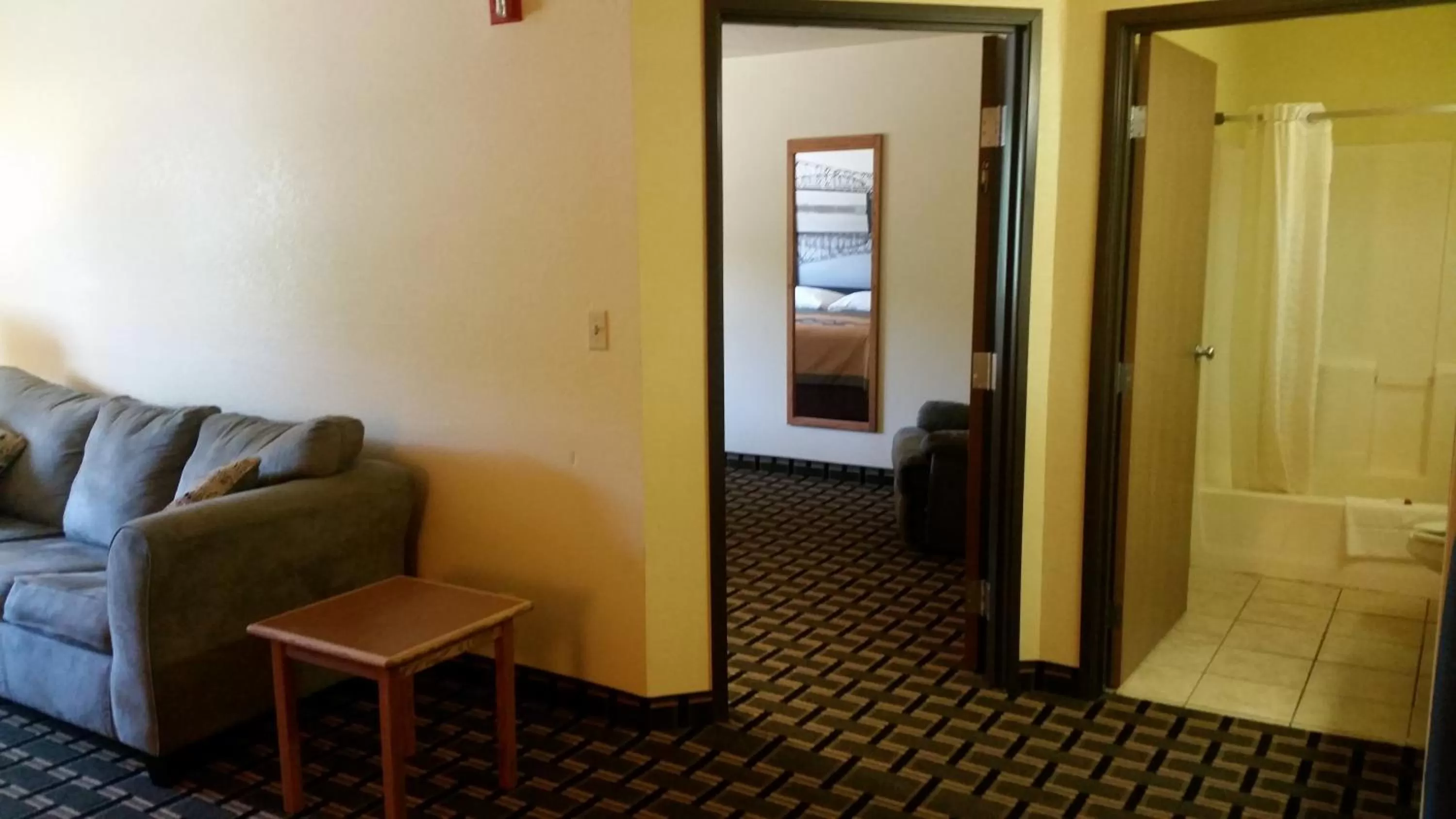 Photo of the whole room in Super 8 by Wyndham Wheeling WV