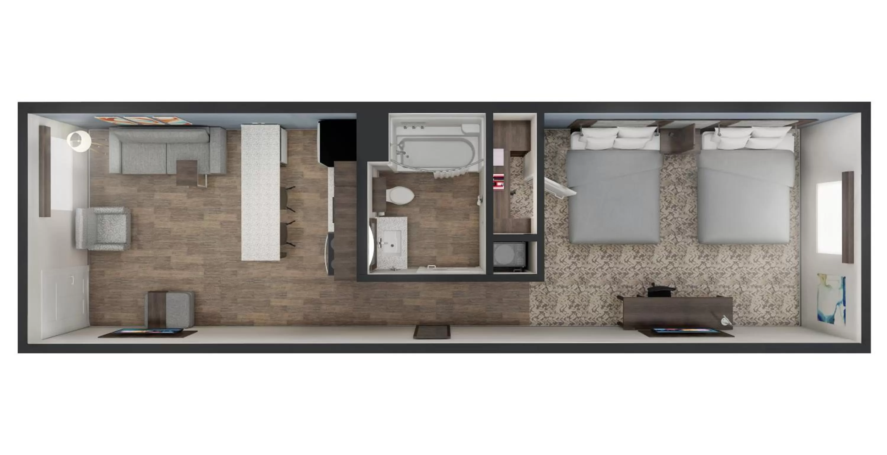 Floor plan in stayAPT Suites Alexandria-Fort Belvoir