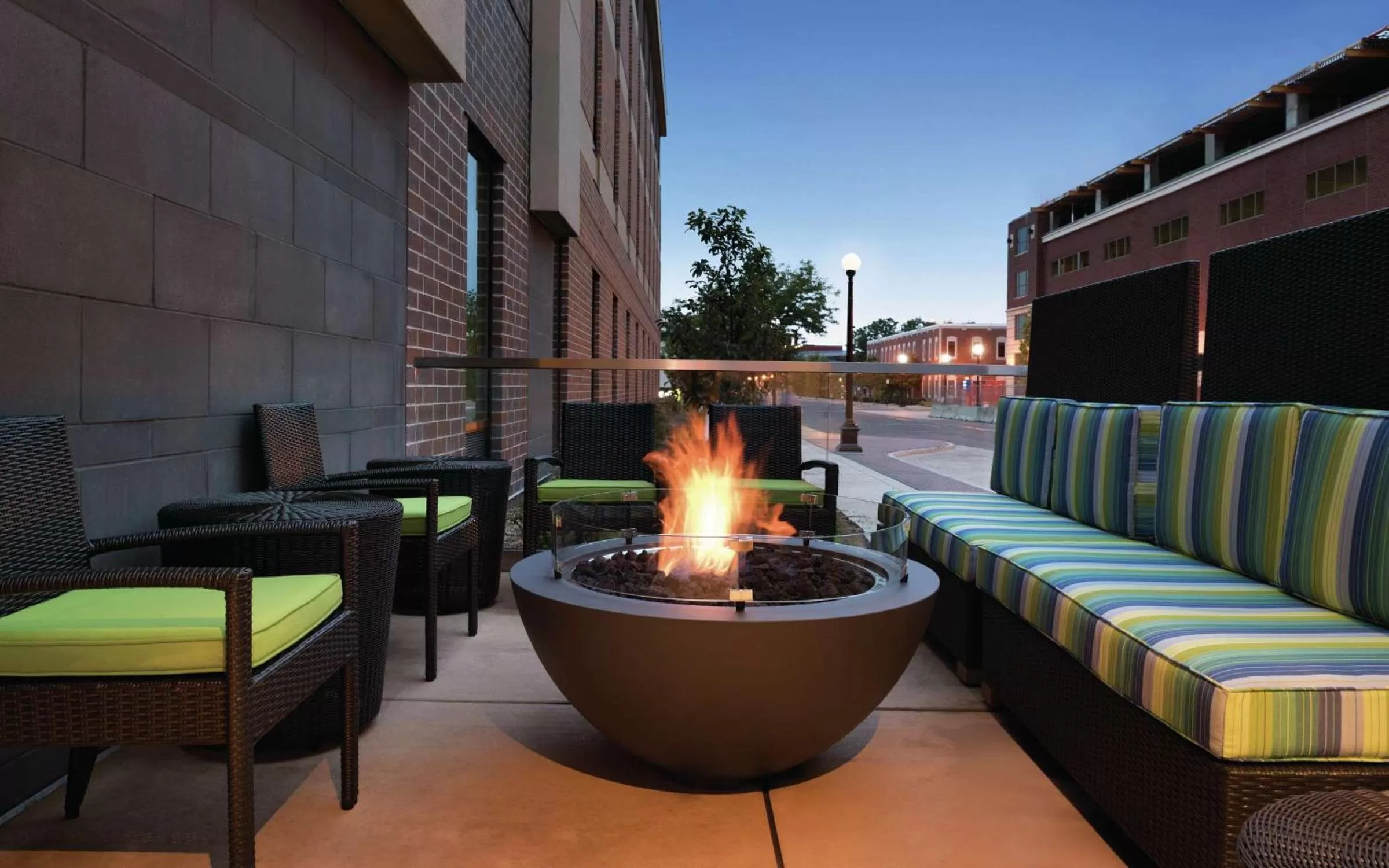 Patio in Home2 Suites By Hilton La Crosse