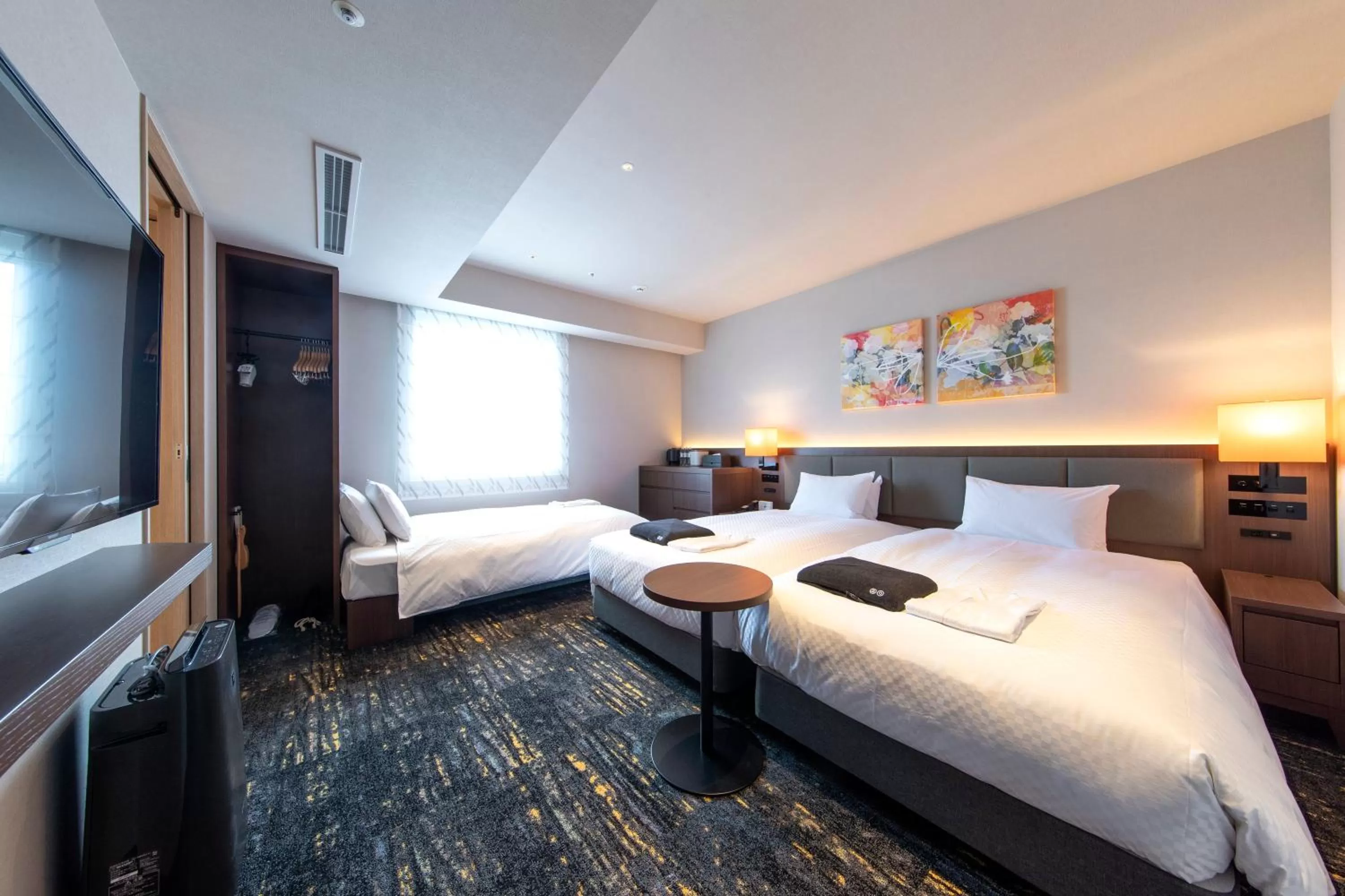 Bed in Hotel Forza Nagoya Sakae