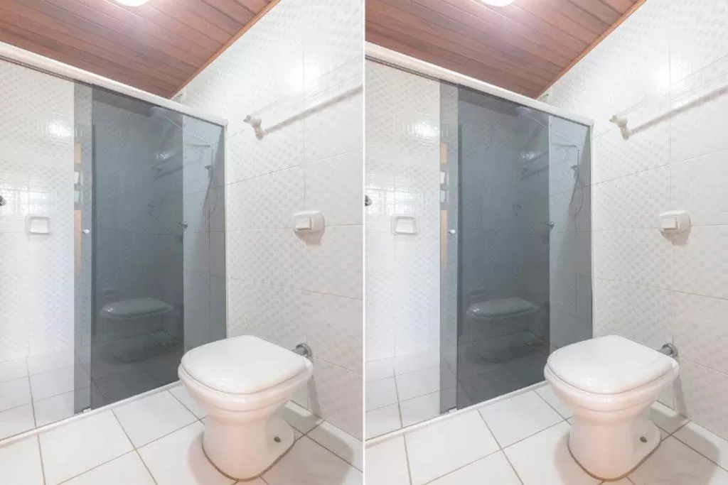 Bathroom in Pousada Bangalôs Da Mole - Florianópolis