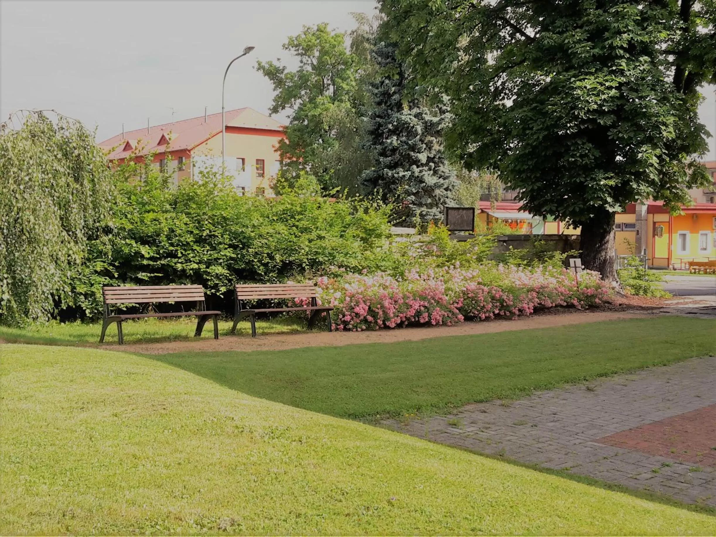 Property building, Garden in Vzdělávací Středisko a Hotel