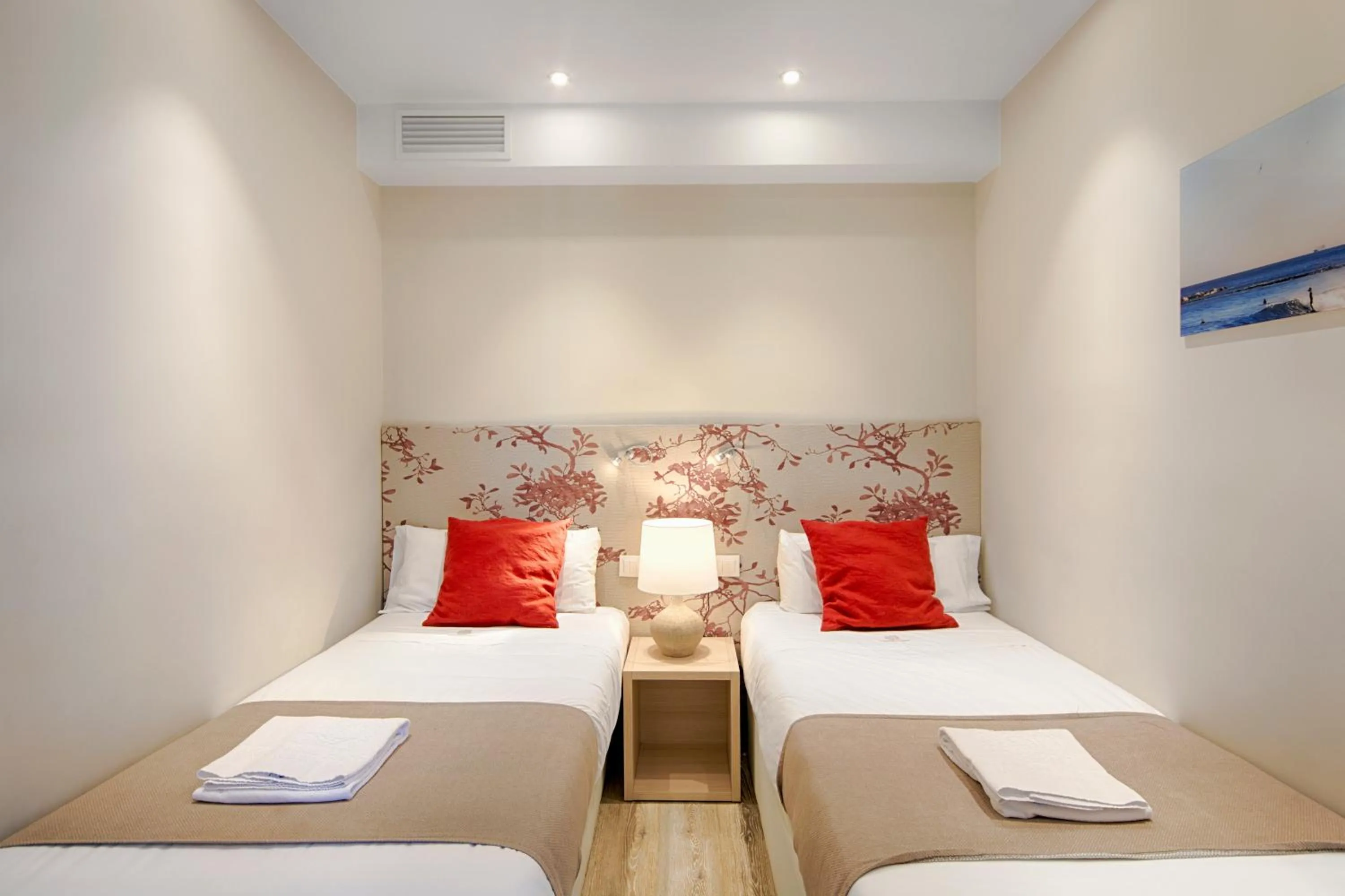 Bedroom, Bed in Eixample Building Apartments by Mercedes Heritage