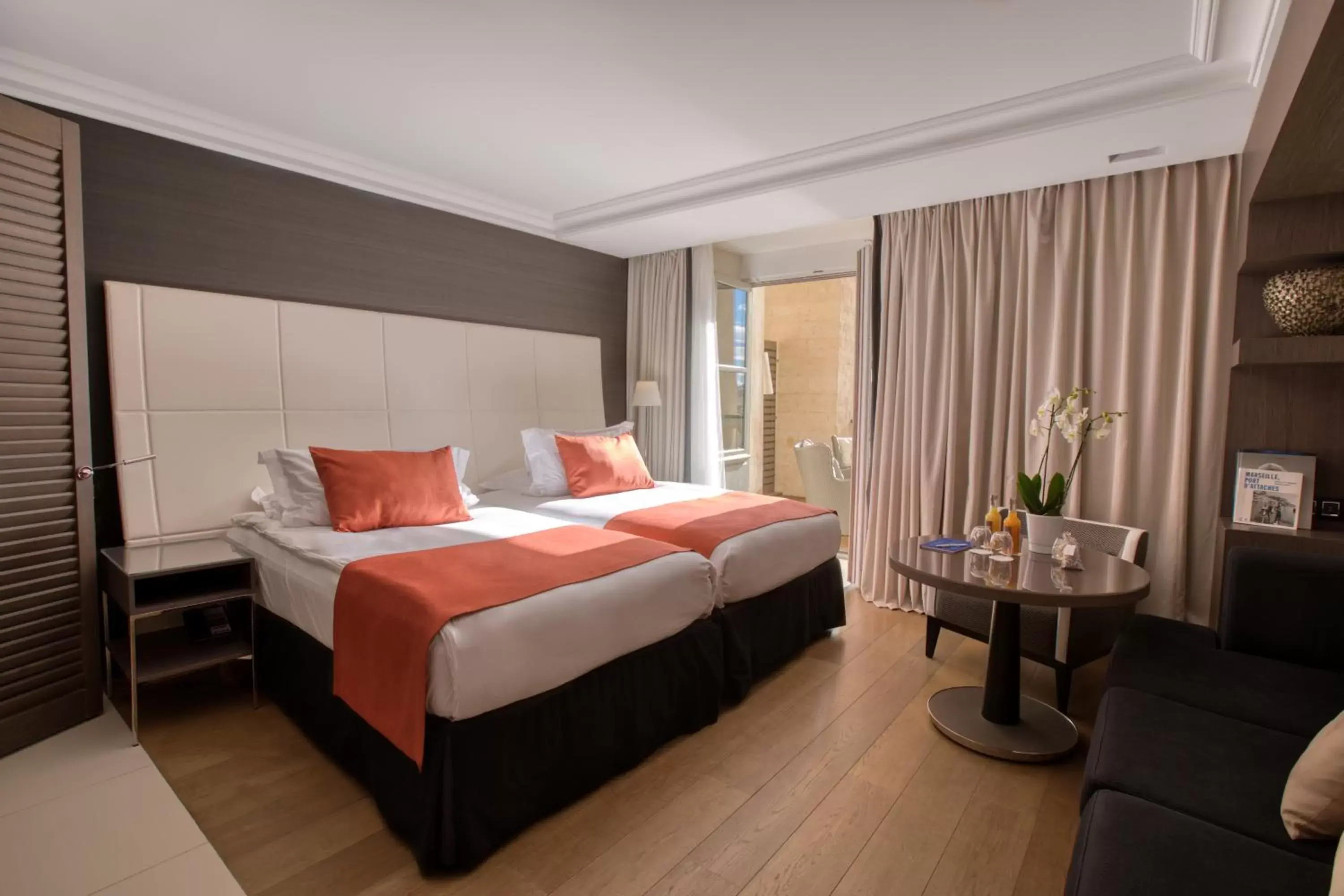 Classic Twin Room with Terrace and Harbor View in InterContinental Marseille - Hotel Dieu by IHG Classic Twin Room with Terrace and Harbor View in InterContinental Marseille - Hotel Dieu by IHG