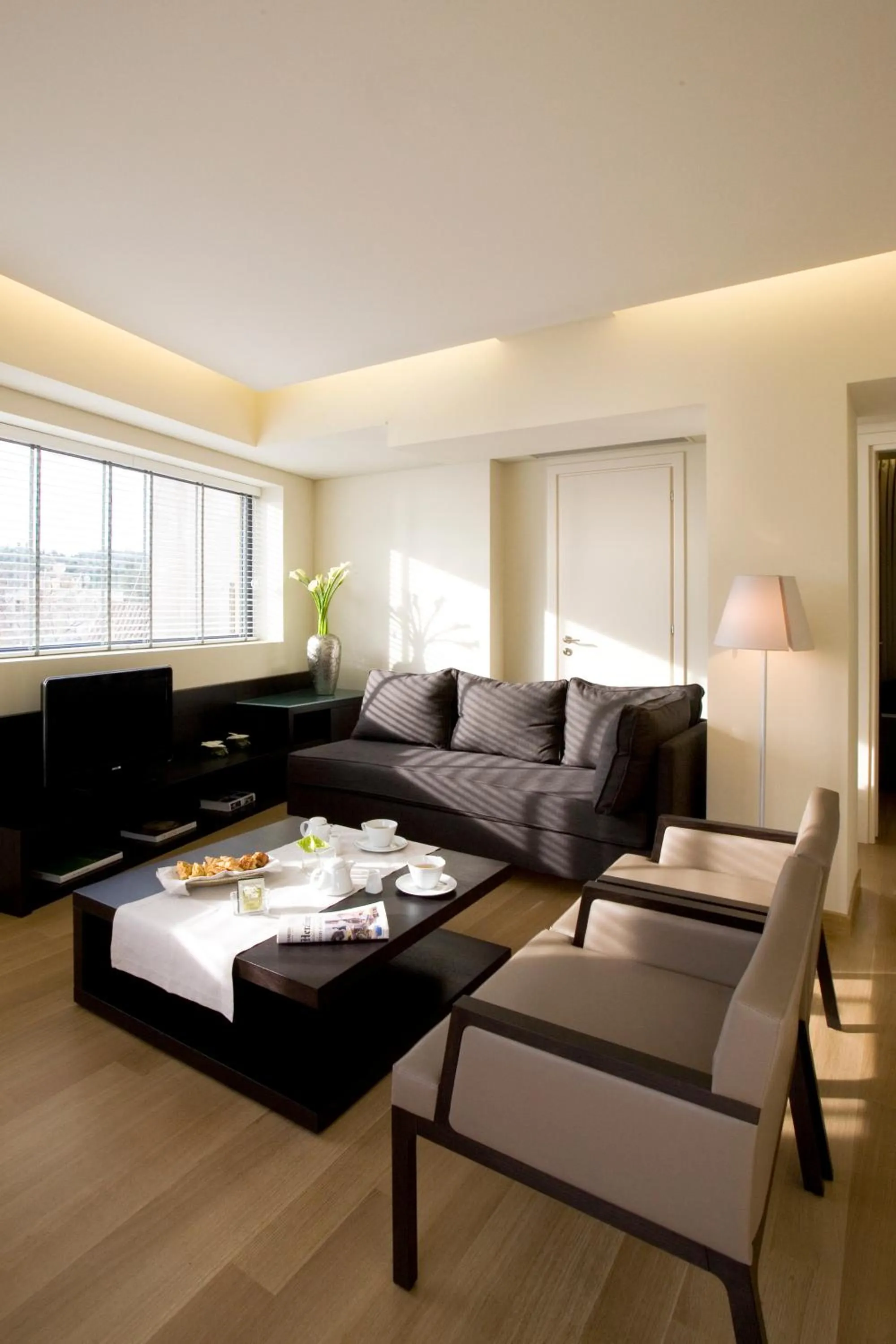 Living room in O&B Athens Boutique Hotel