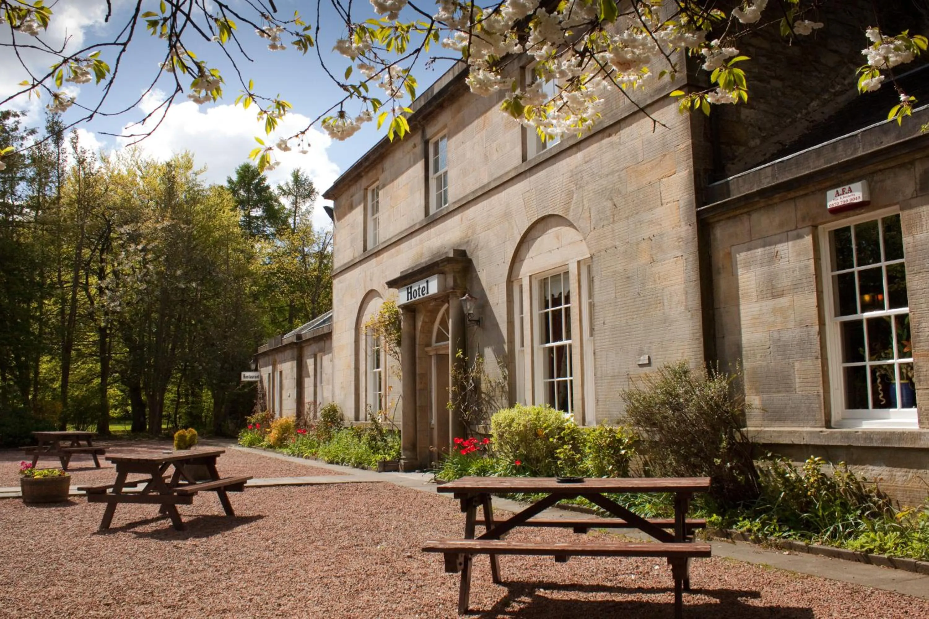 Text overlay in Bankton House