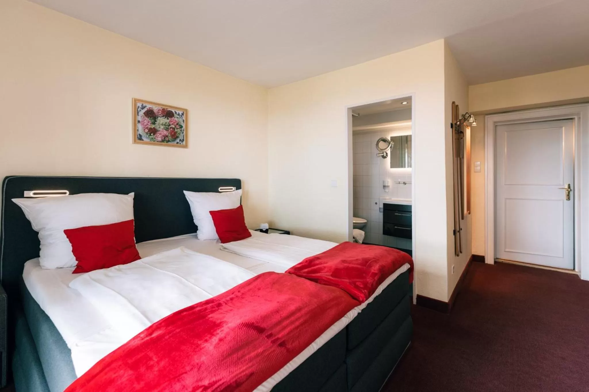 Bedroom, Bed in Hotel Hasenjäger