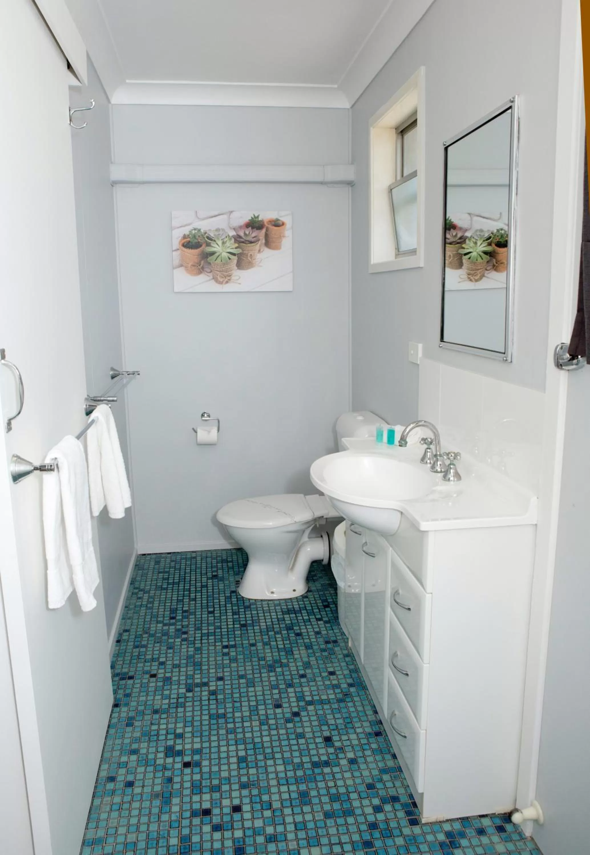 Bathroom in Charm City Motel