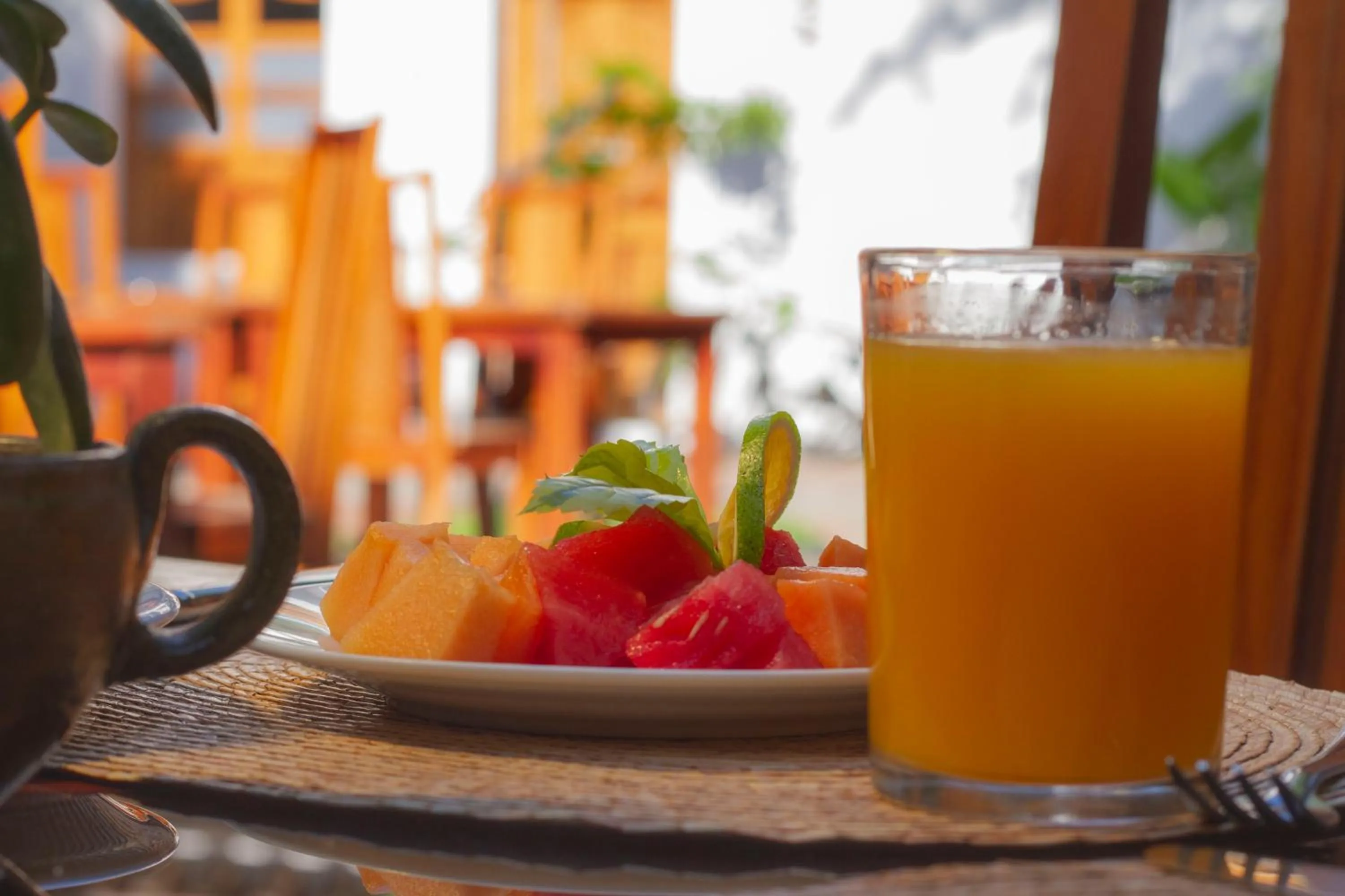 Food and drinks in NaNa Vida Hotel Oaxaca