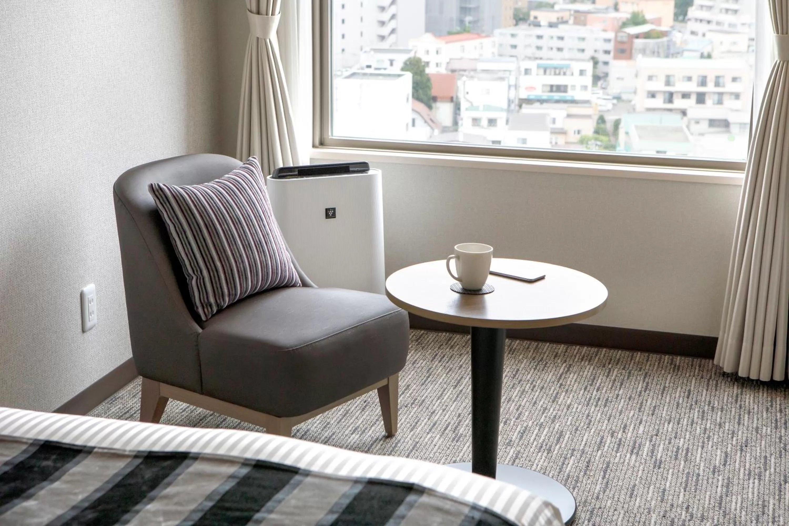 Decorative detail, Bed in HOTEL MYSTAYS Hakodate Goryokaku