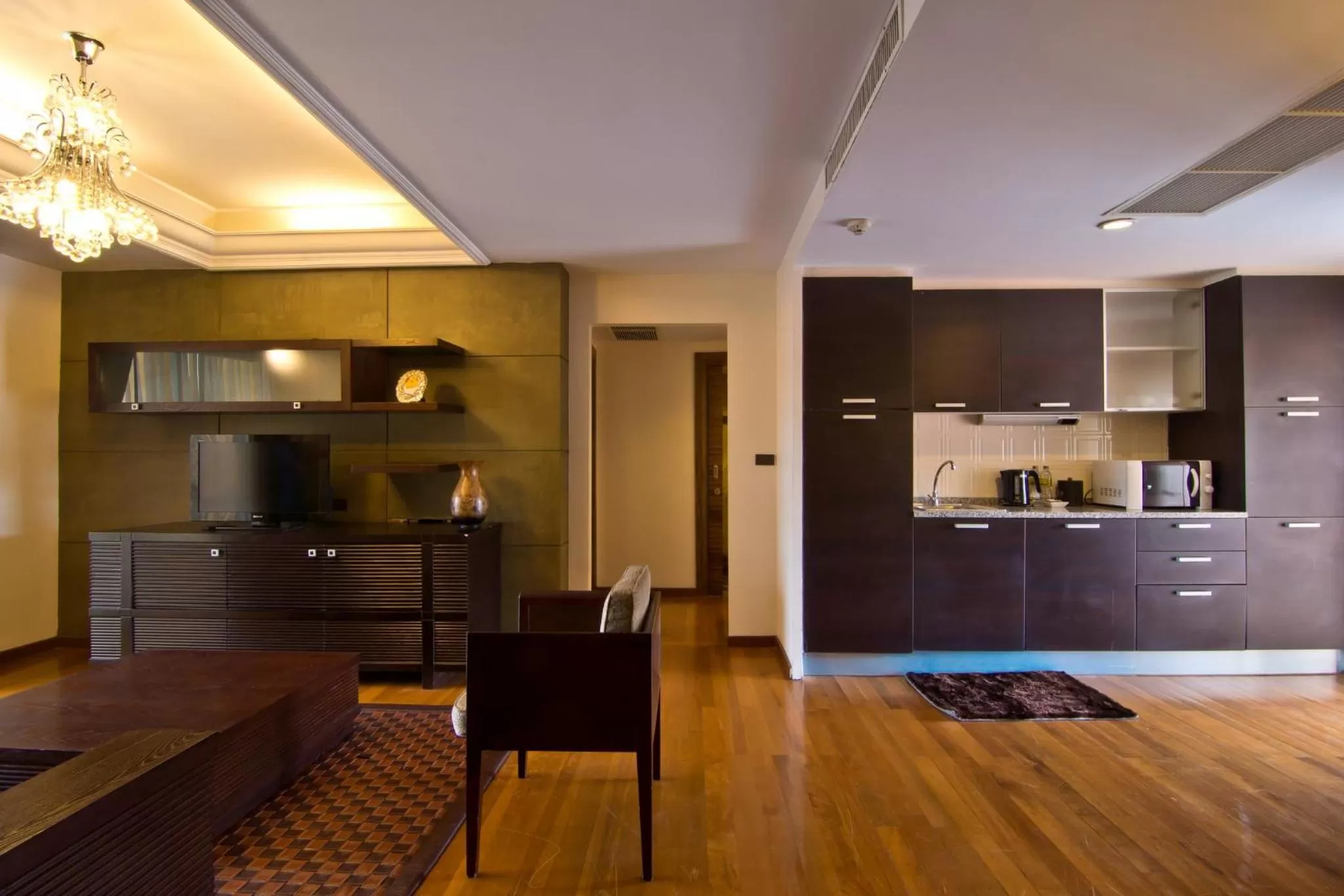 Living room in LK Mantra Pura Resort