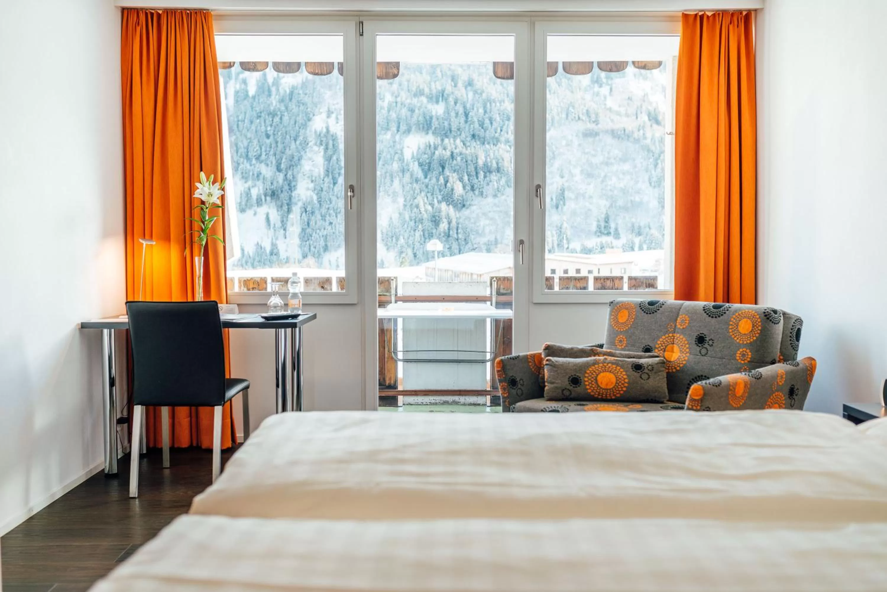 Bedroom, Bed in Hotel Restaurant La Furca