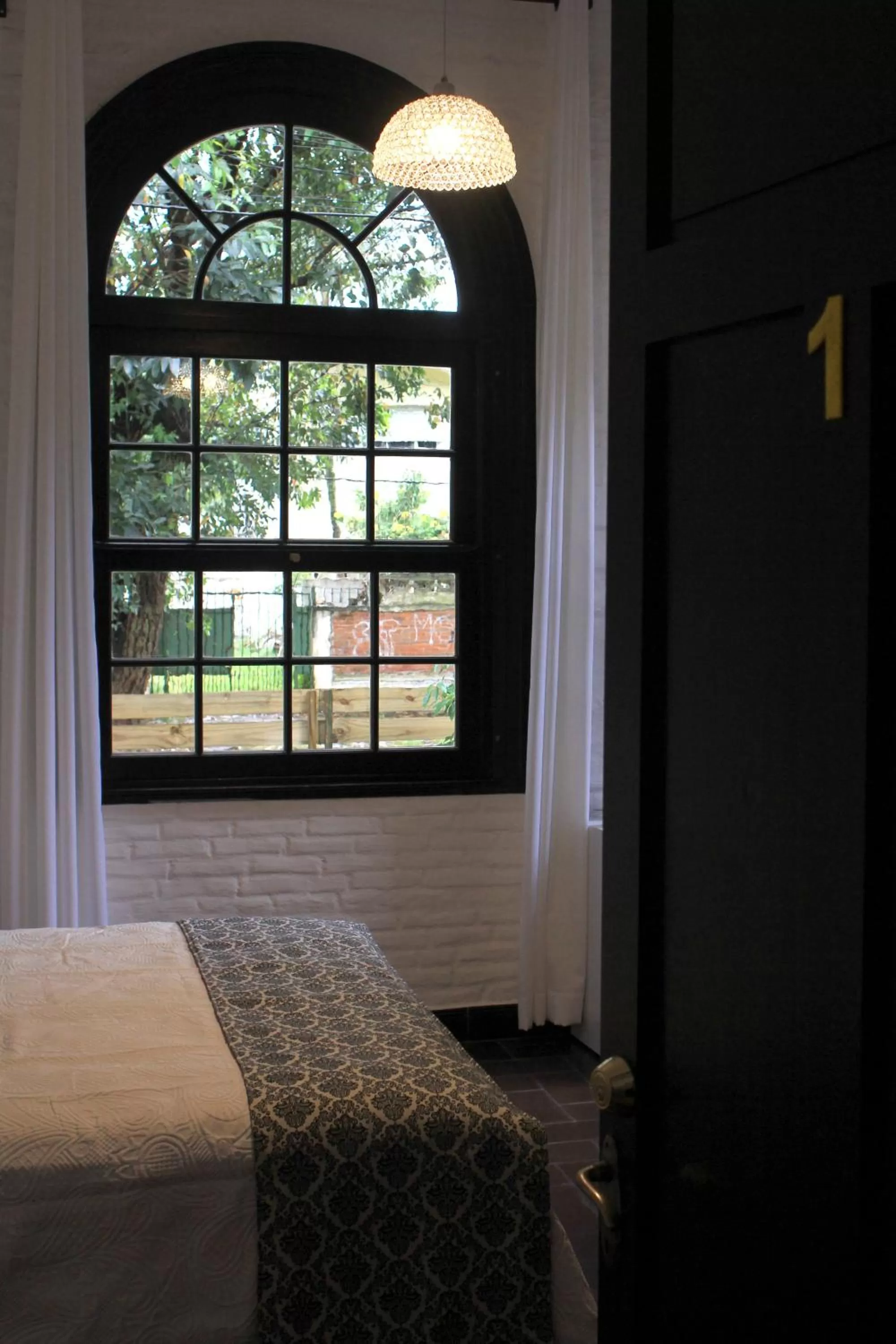 Floor plan, Bed in Santoral Restaurante y Posada Pet Friendly