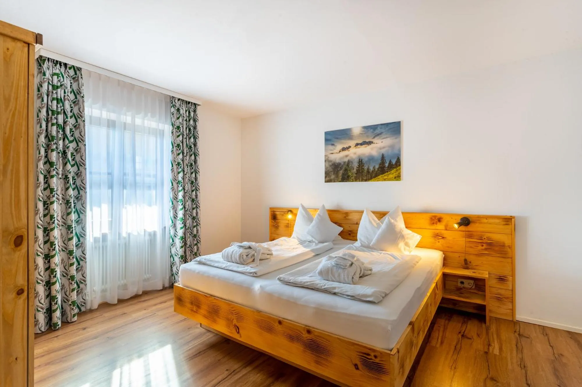 Bed in Das Bergmayr - Chiemgauer Alpenhotel