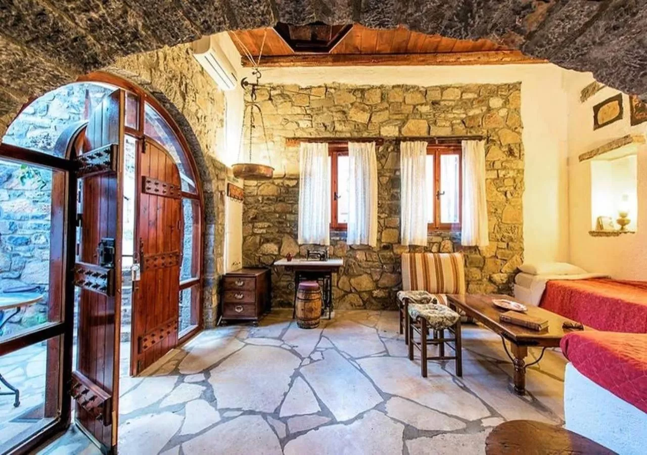 Seating area in The Traditional Homes of Crete