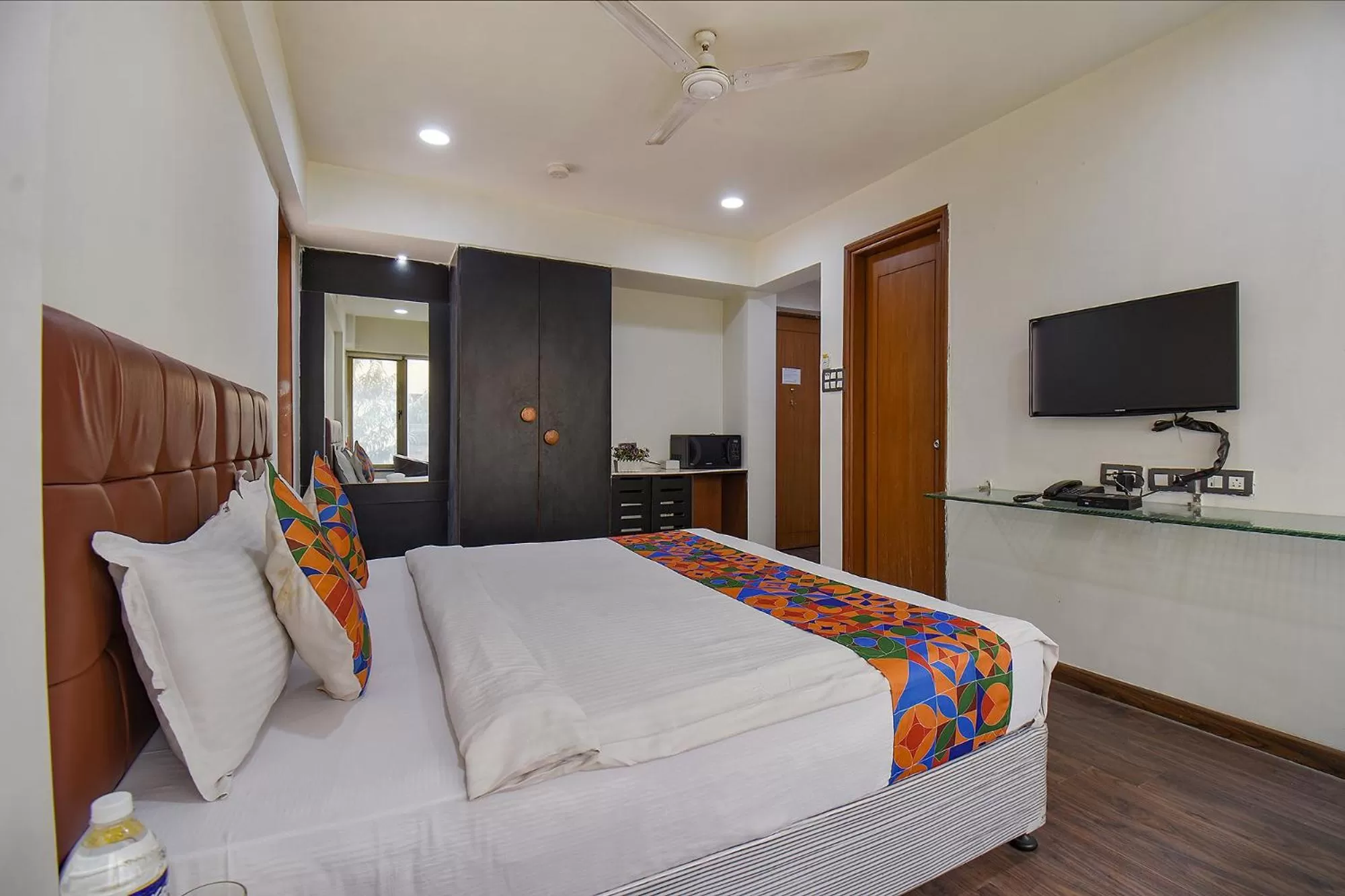 Bed in FabHotel SR Wakad - Nr Mall of Millenium