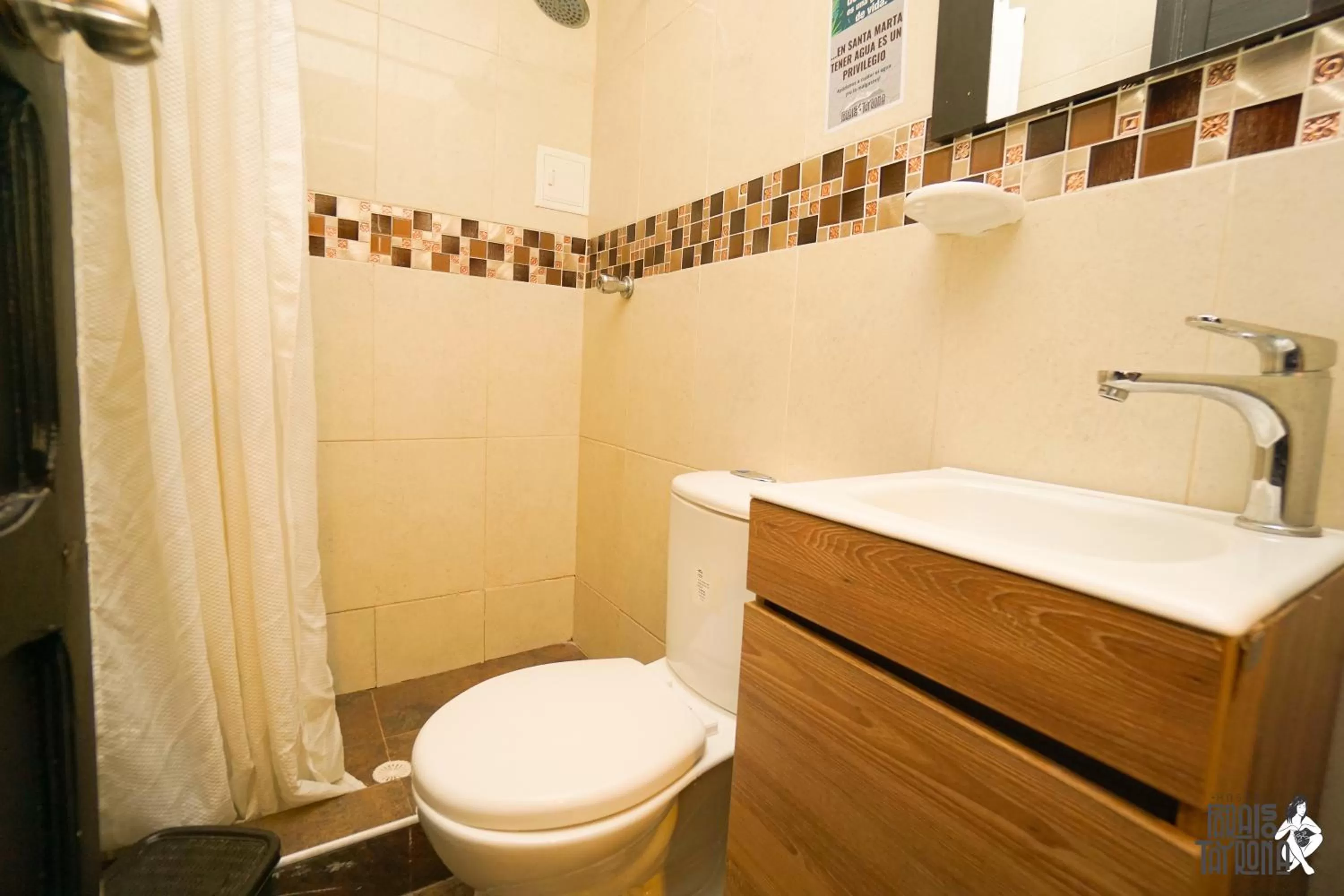 Shower, Bathroom in Hostal Paraiso Tayrona