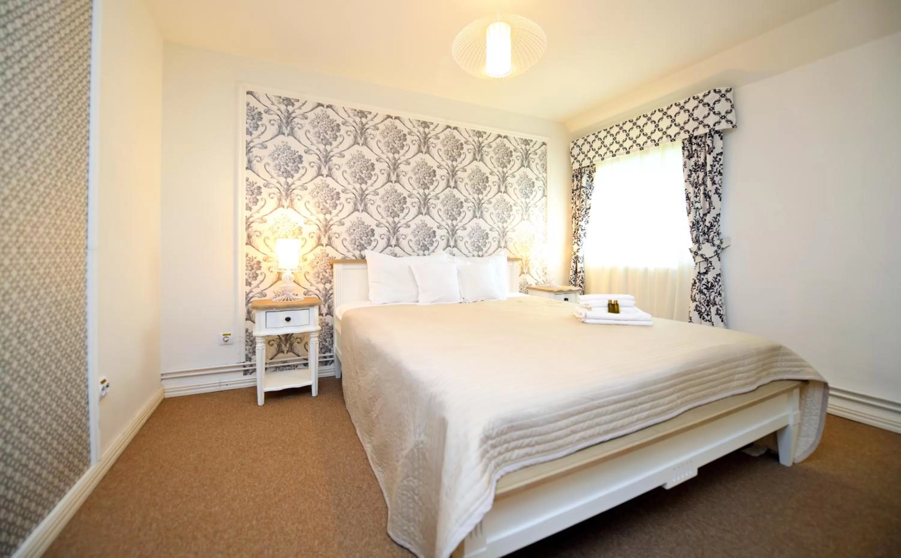 Bed in Vip Motel Restaurant