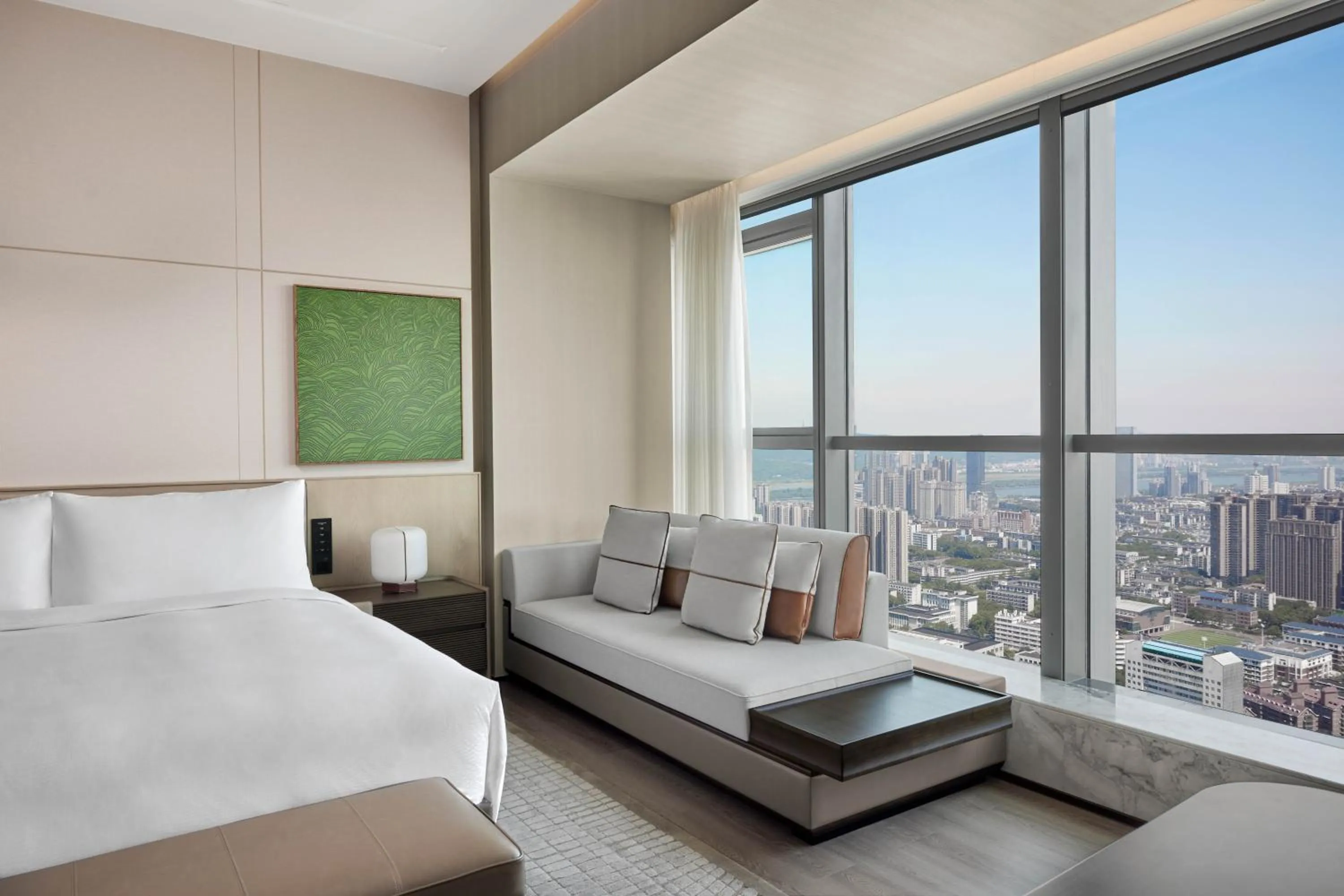 View (from property/room), Bed in JW Marriott Hotel Changsha