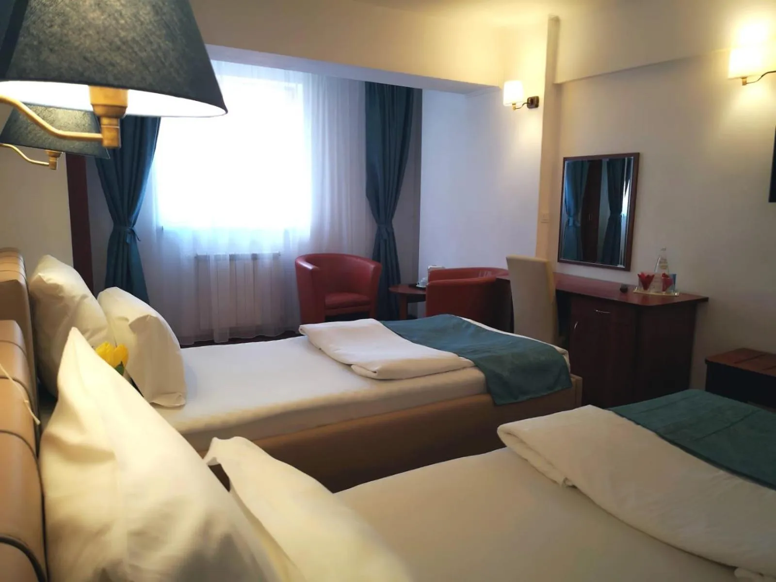 Bed in Atrium Hotel Bucharest City Center