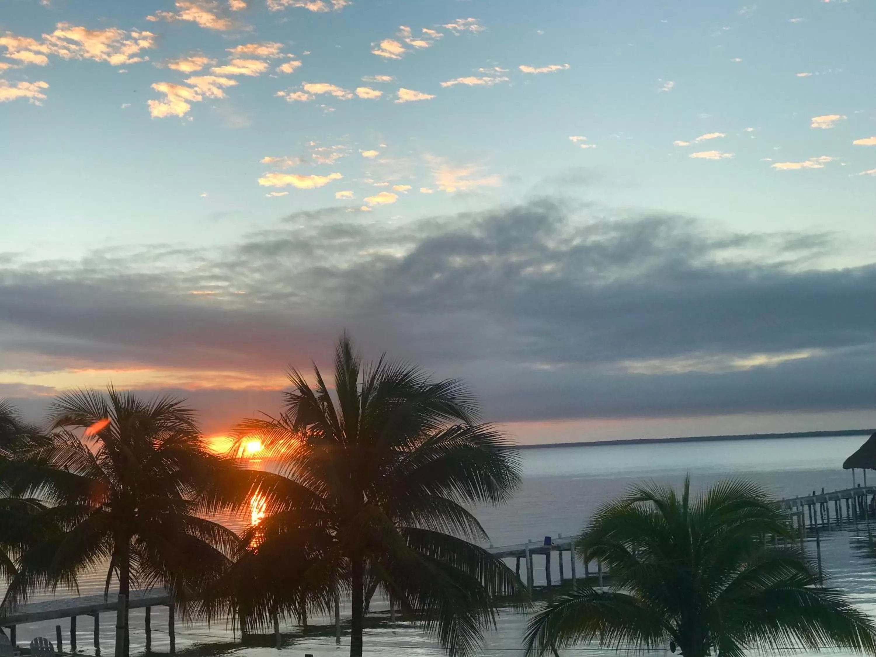 Sunrise/Sunset in Tilt-Ta-Dock Resort Belize