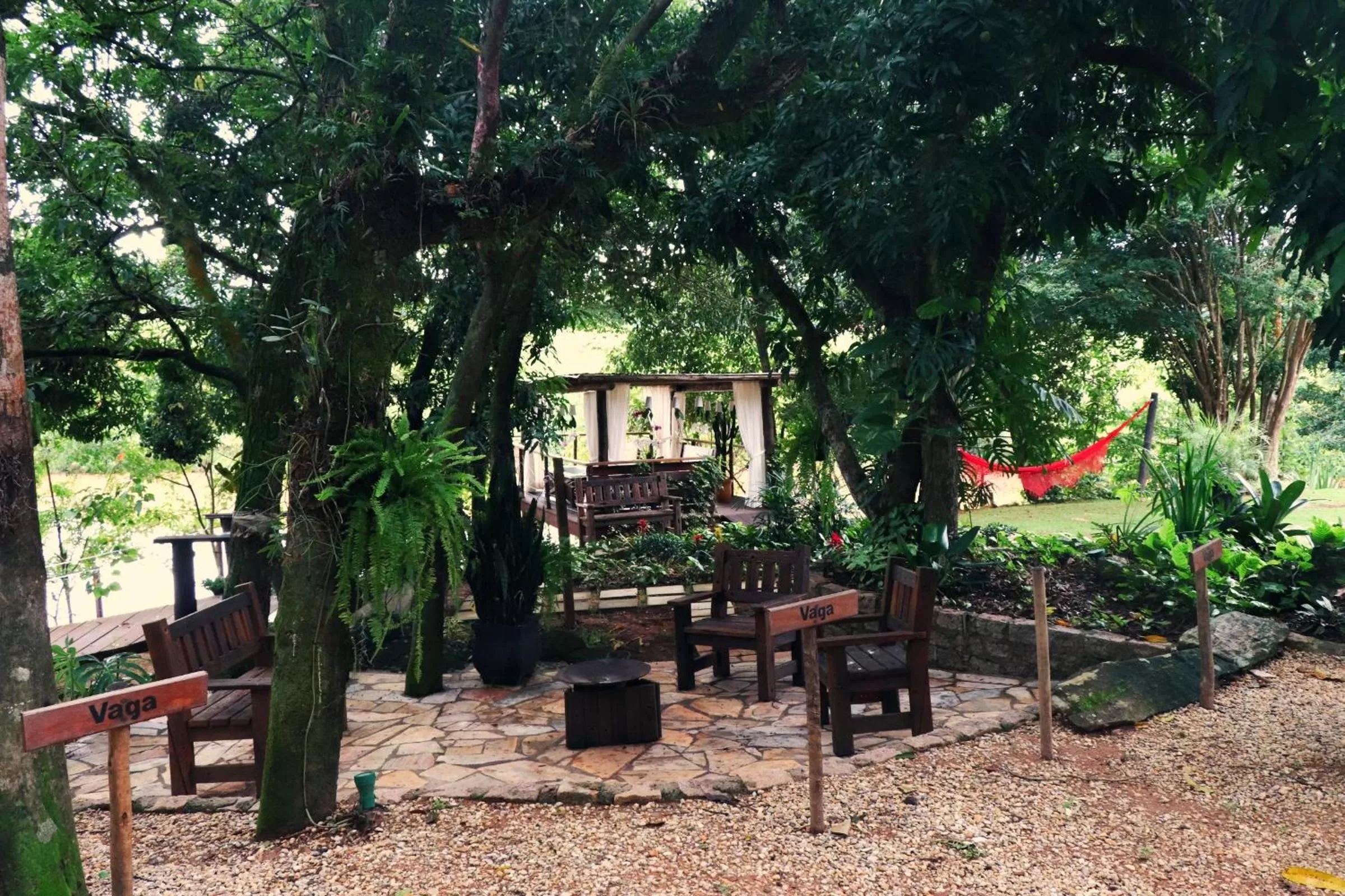 Seating area, Property Building in Pousada Santa Thereza