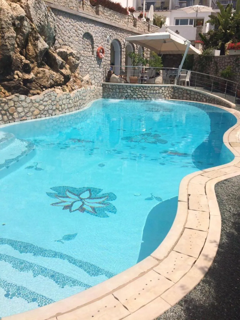 Pool view in Hotel La Floridiana